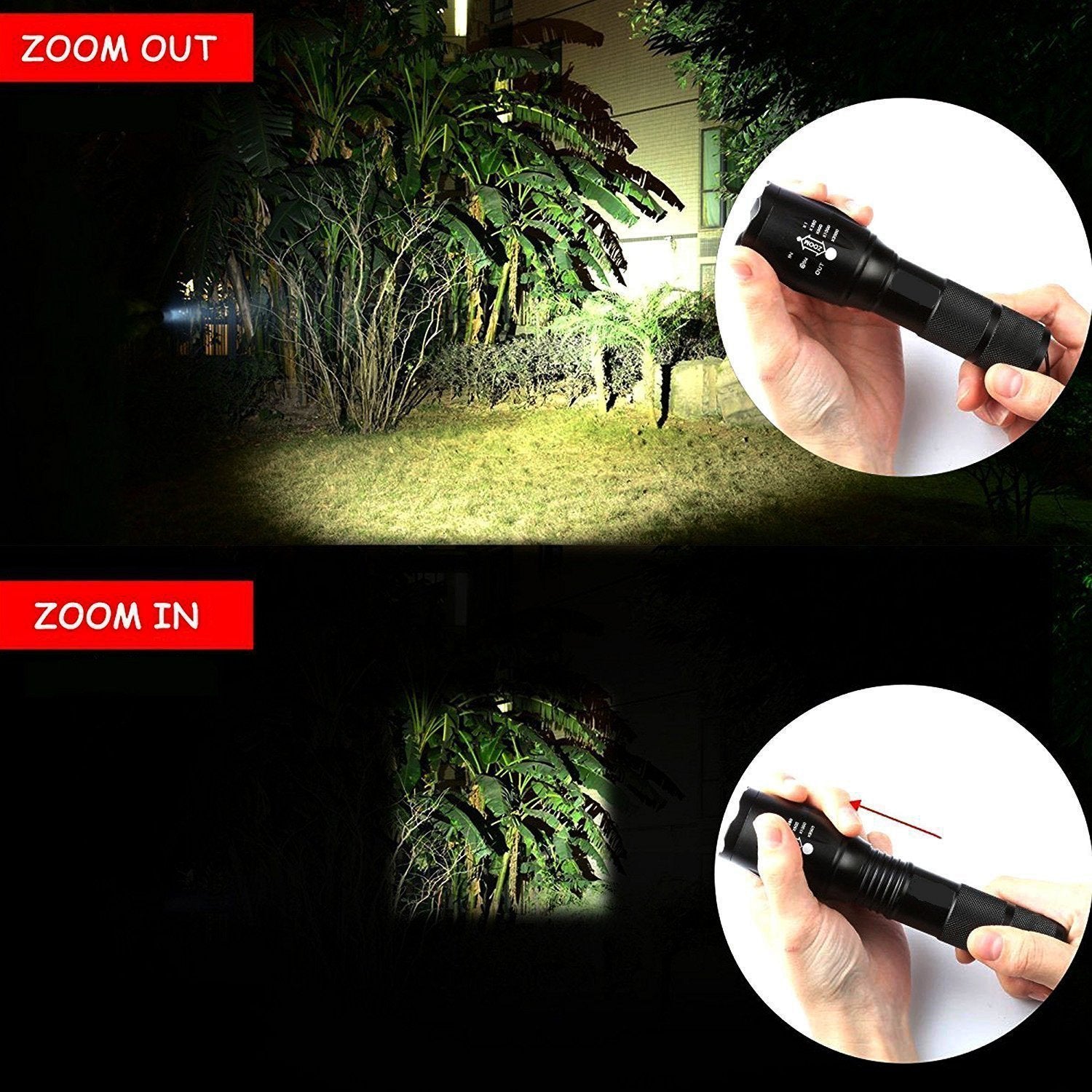 Military Grade Tactical 5 Mode High Lumens Waterproof Led Flashlight (3)