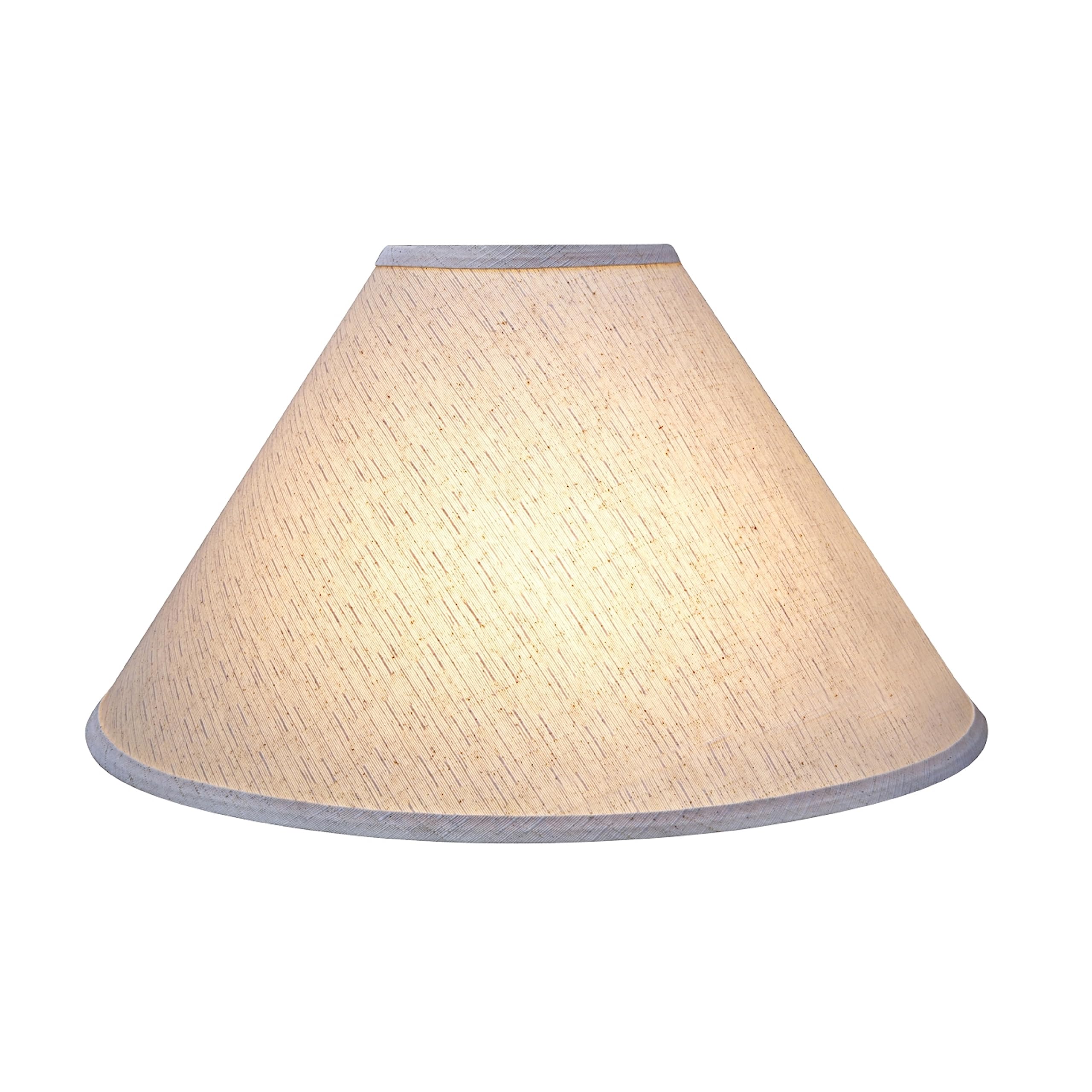 Aspen Creative 32201A, Empire Spider Lamp Shade, Off White, 6'' Top X 19'' Bottom X 12'' Slant Height