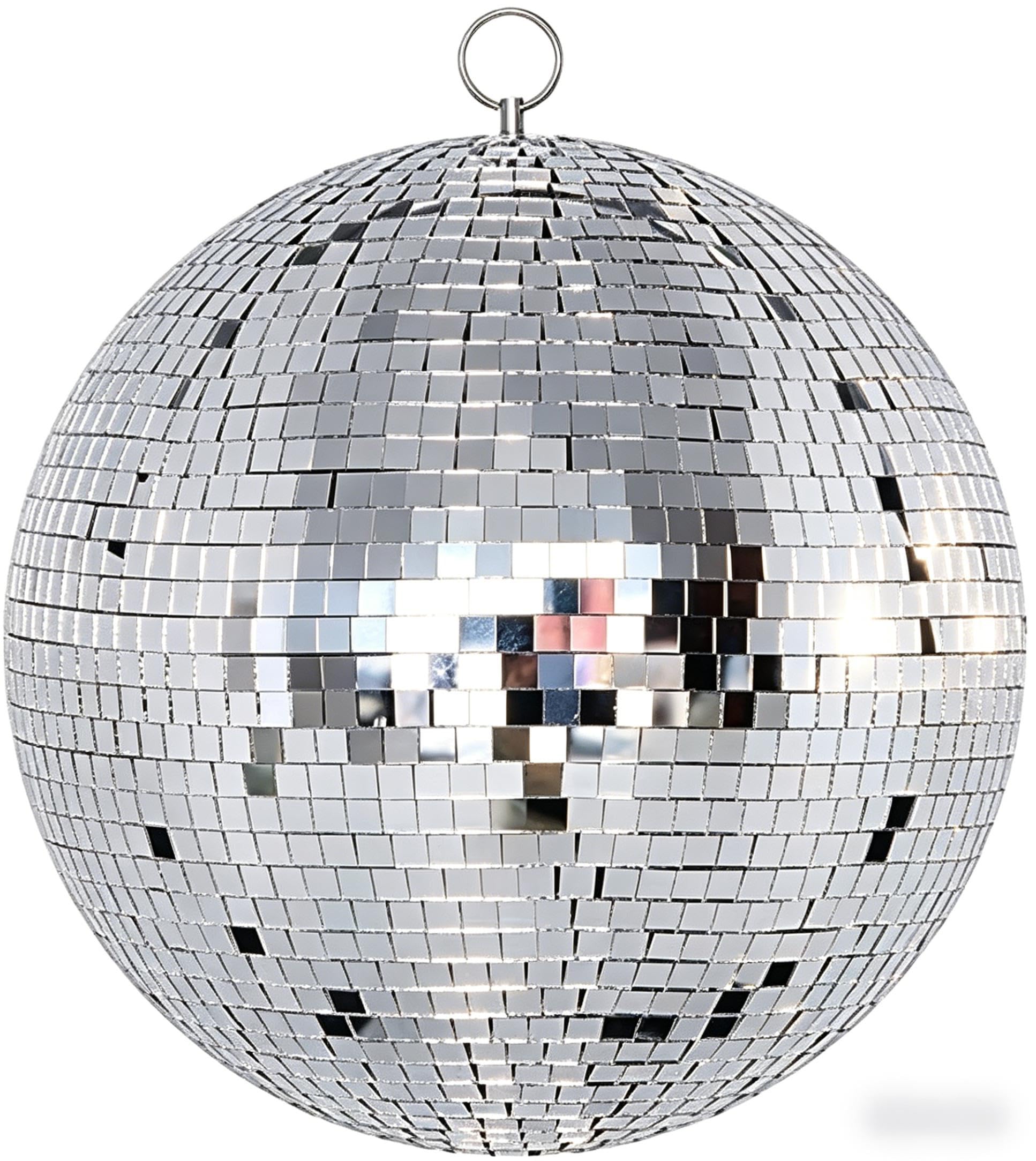 Mirror Disco Ball - Cool and Fun Hanging Party Disco Ball for Big Party Decorations, Party Design?Decorate (Silver, 16 inch)