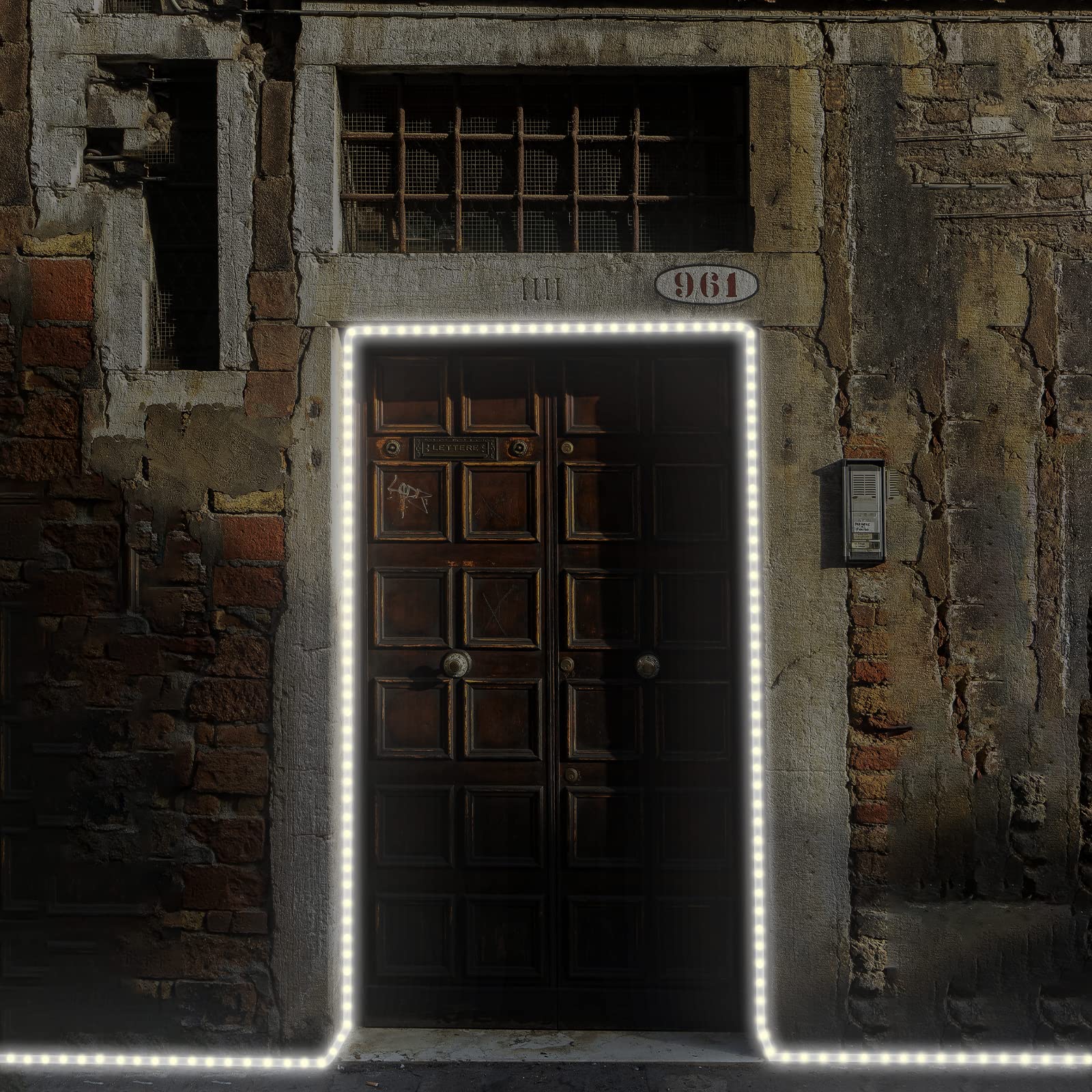 GUOTONG LED Rope Lights, Daylight White 110V 6000K, Indoor or Outdoor, 20ft, Perfect for Deck, Garden, Patio, Landscape Lighting