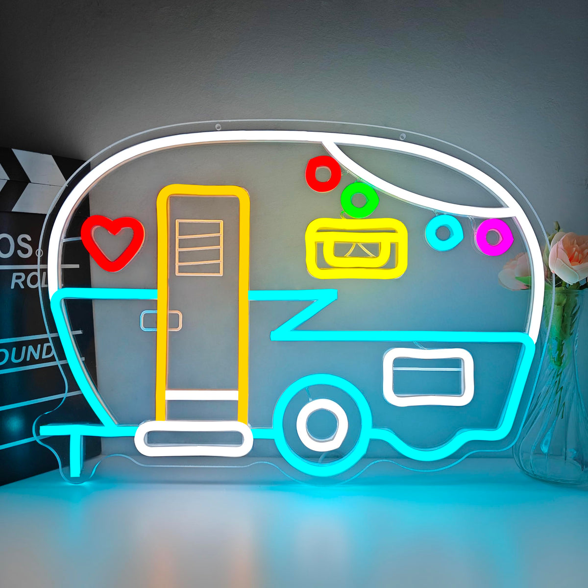 Led Neon Sign Rv Storage Rv Neon Sign For Wall Decor Camper Led Sign Dimmable Camping Neon Ligh ...