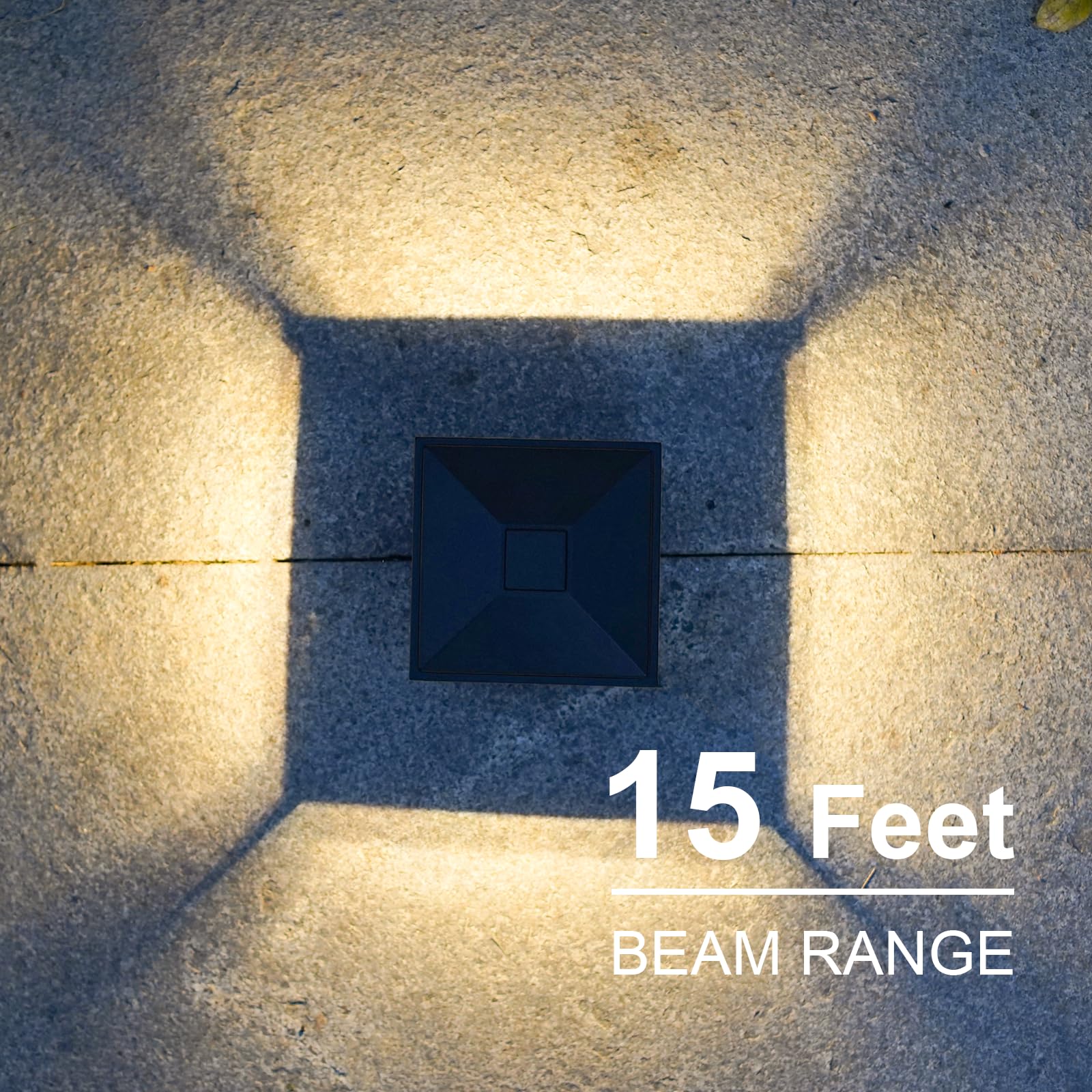 Goodsmann Landscape Lighting Low Voltage Post Lights 2Pk Outdoor Post Cap Lights 3W Led 150 Lumen 3000K Warm White With Cable Co