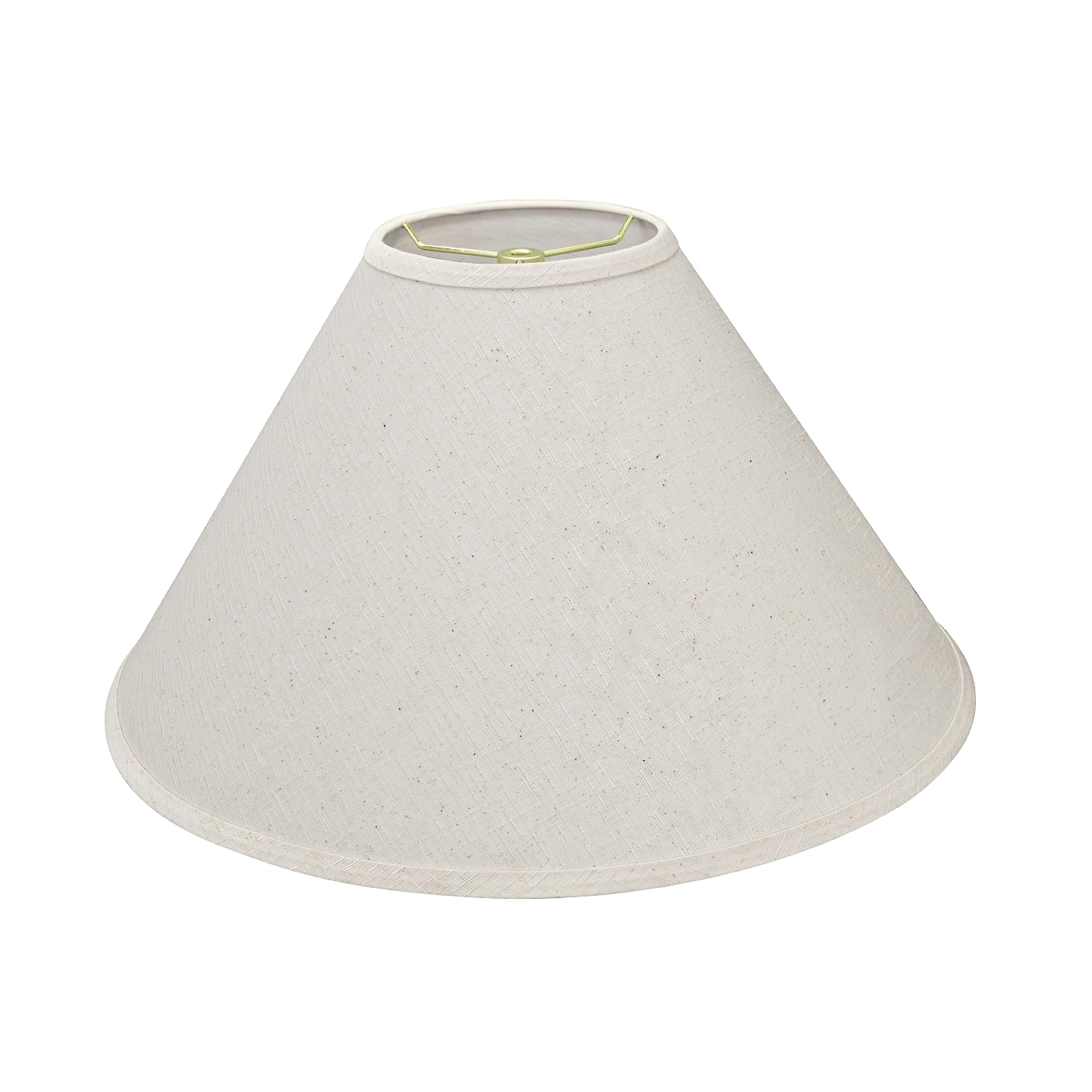 Aspen Creative 32201A, Empire Spider Lamp Shade, Off White, 6'' Top X 19'' Bottom X 12'' Slant Height