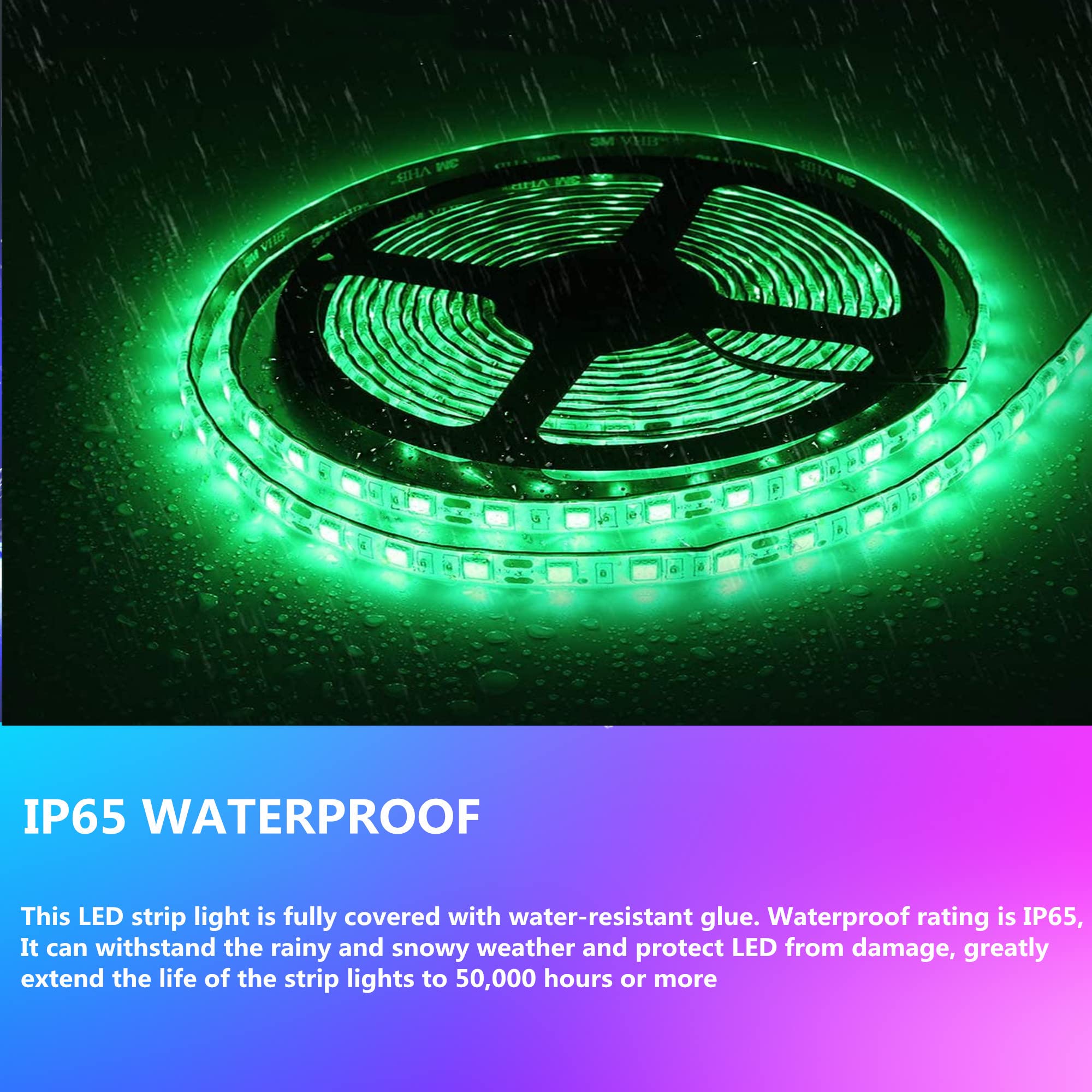 HOKIION Pontoon LED Boat Lights, 12V 20FT Waterproof Strip, Green, Model HK3273TEJFRHD, Interior Deck Lighting for Night Fishing