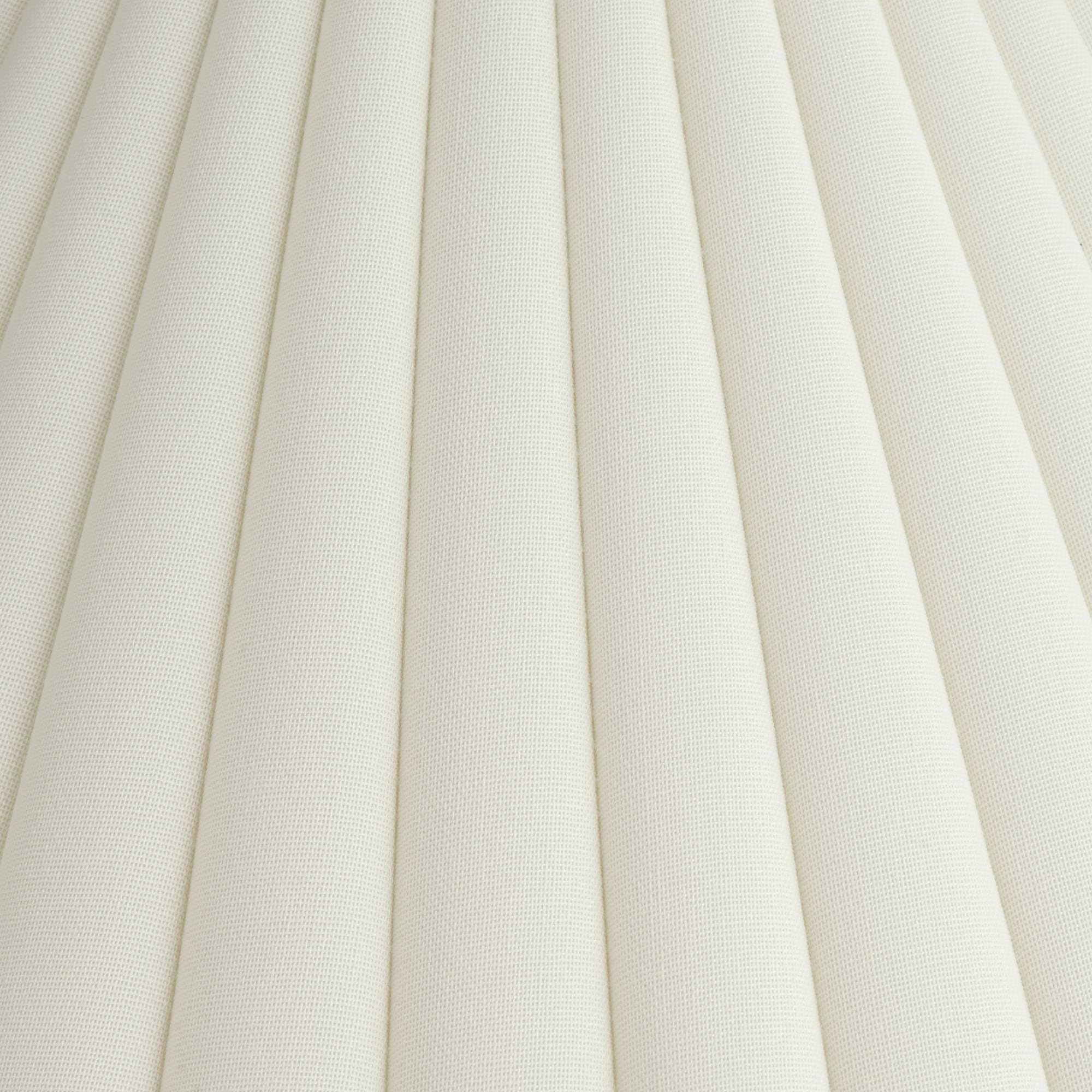 Set Of 2 Box Pleat Empire Lamp Shades Antique White Large 6.75'' Top X 20.75'' Bottom X 10.75'' High X 12.5'' Slant Spider With