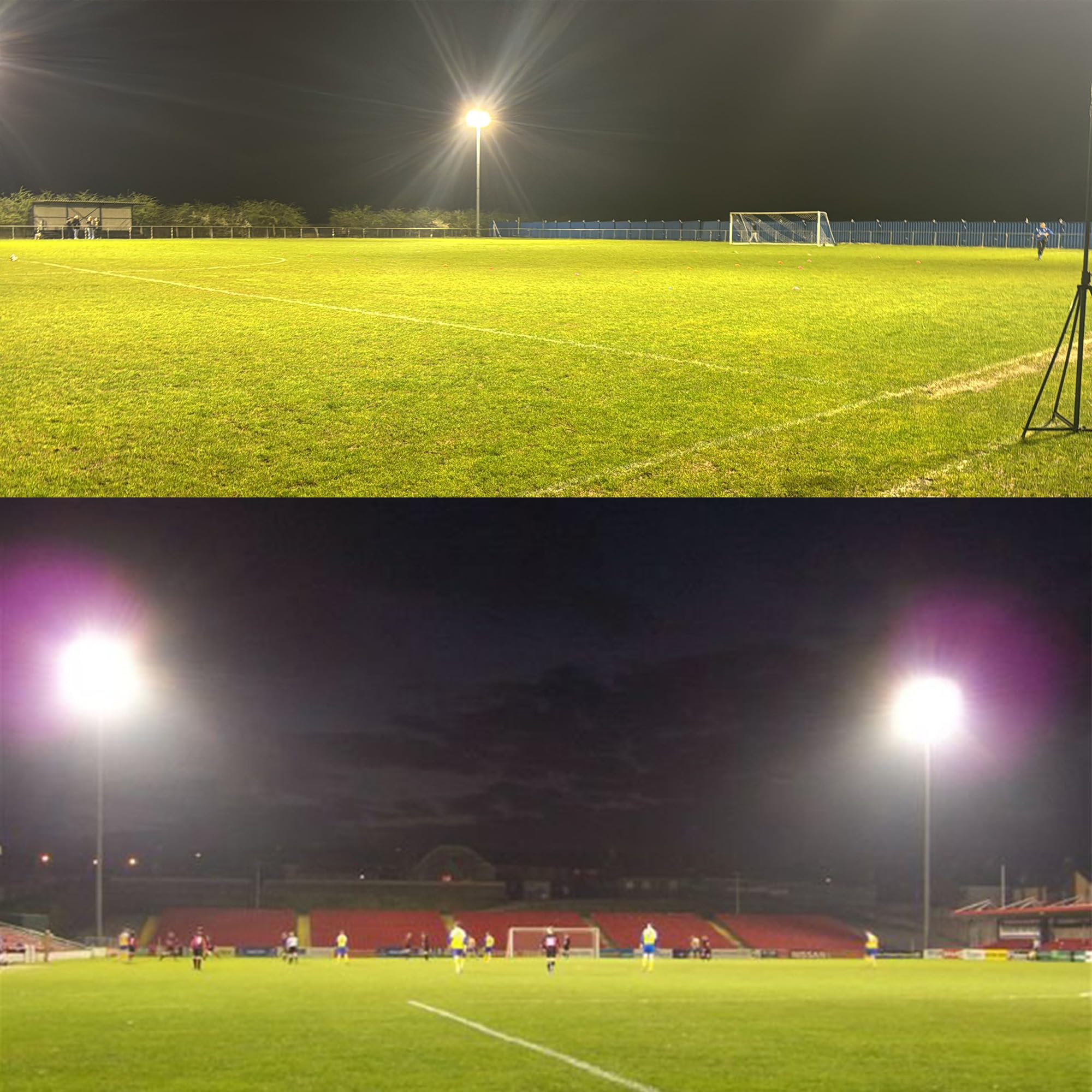 Gopretty 1000W LED Flood Light, 98000LM, IP66 Waterproof, 6000K Daylight, Black, Model PAD, Ideal for Stadiums, Backyards,