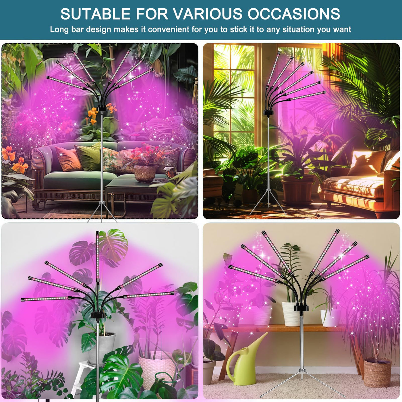 stick on grow lights for plants Mefflypee LED Grow Light Stand