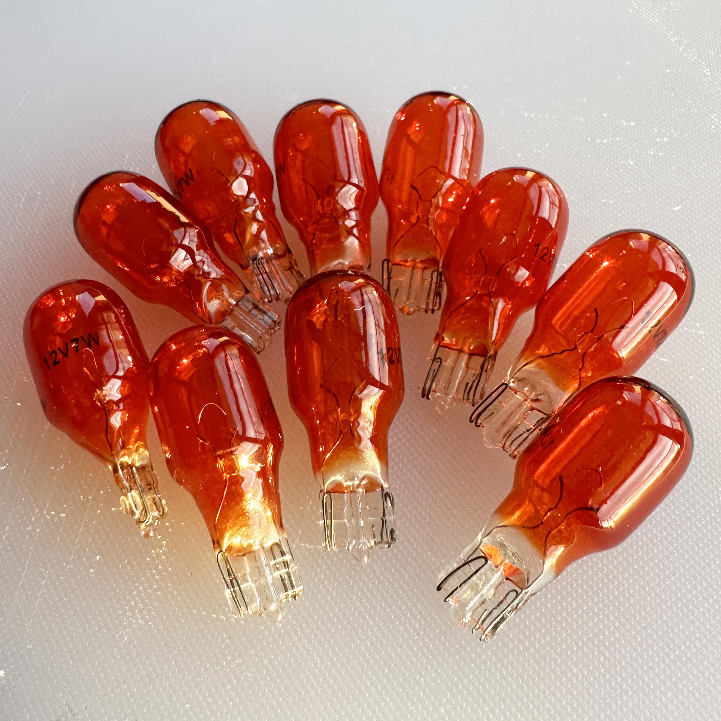 Diximus 12 Volt 7 Watt Amber Bulbs Low Voltage T5 Landscape Bulb - Landscape Light Bulbs - Low Voltage Landscape Light Bulbs - 1