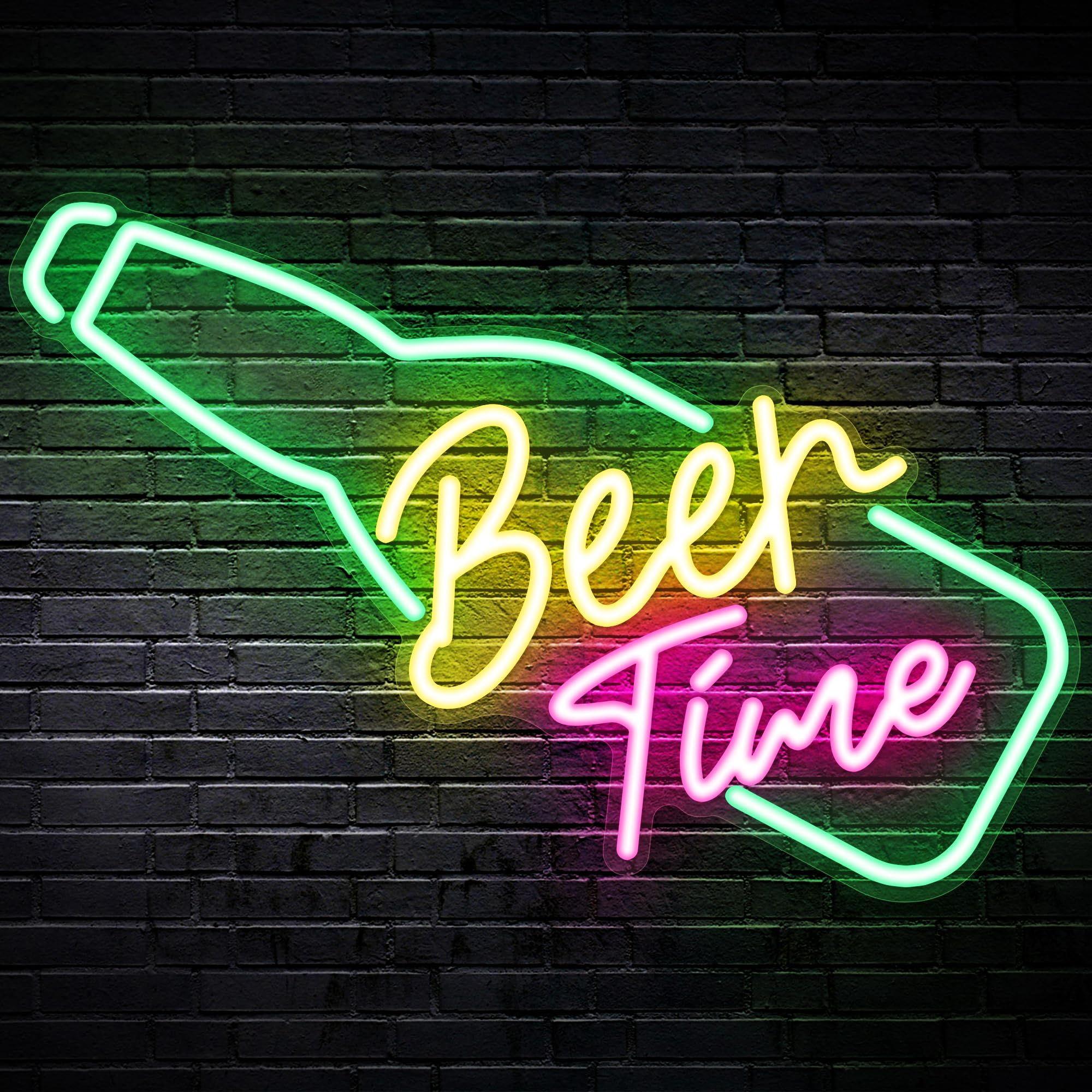 Kavaas malt-inspired Time malt-inspired Neon Sign 16.9 X 7.6  Neon malt-inspired Signs For Man Cave  Home Bar  Pub  Wall Decor - Best Gifts For malt-inspired Lovers  Birthday  Christmas