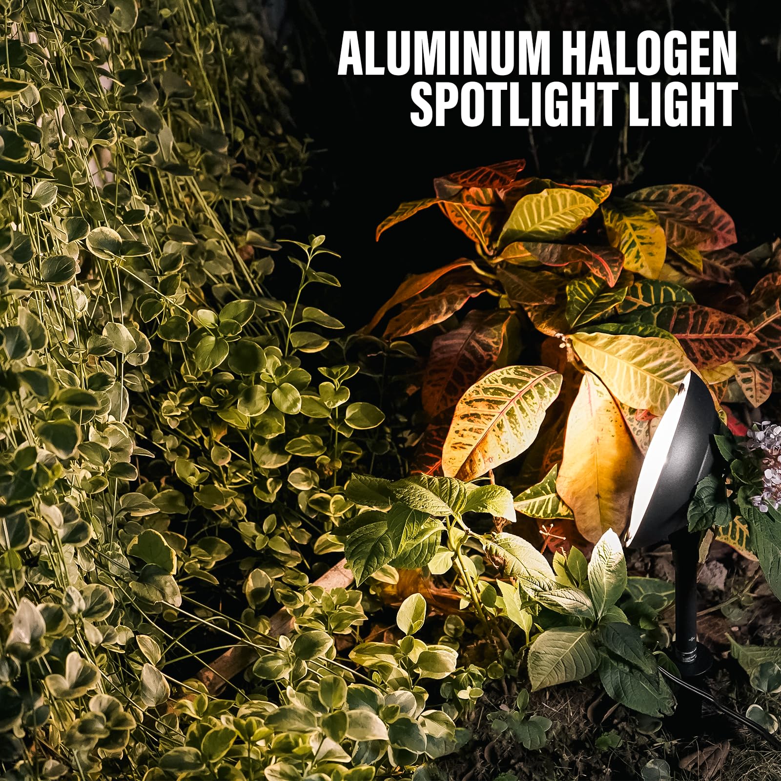 Malibu Low Voltage Landscape Lighting - 20W Metal Floodlight, Waterproof Outdoor Spotlight for Yard & Garden, Black, Model 43237-2