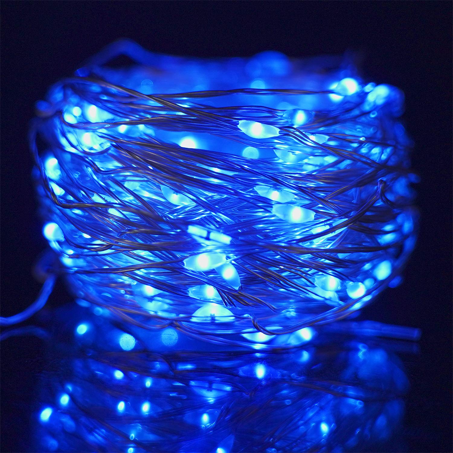 Twinkle Star 200LED 66ft Copper String Lights Dimmable Control USB Fairy Lights for Indoor Outdoor Bedroom Home Lighting Wedding Christmas Party Decoration, Blue