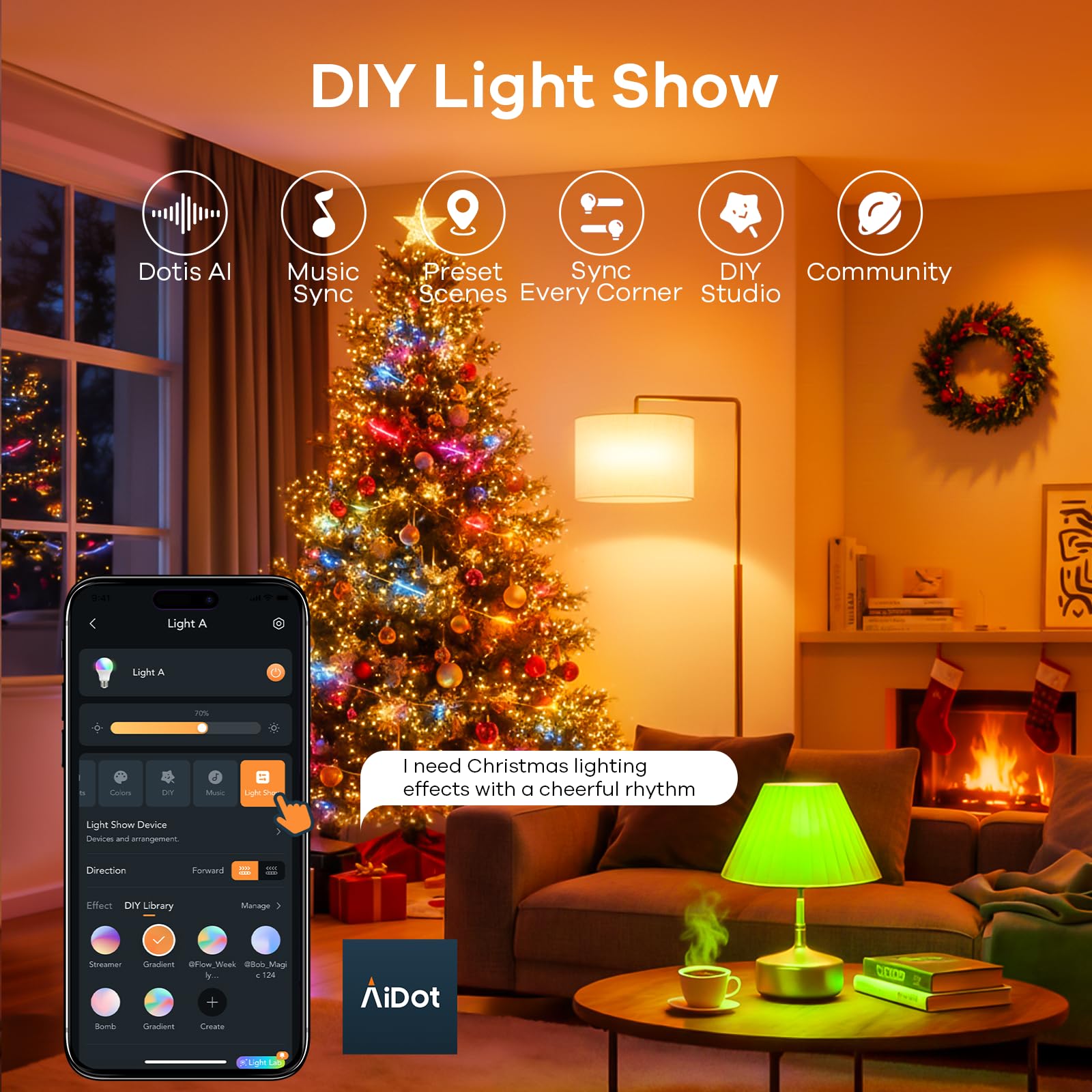 Linkind Smart WiFi Light Bulbs, Color Changing A19 E26 Dimmable, 800 Lumen, 6 Pack, Multi-colored, No Hub Needed, Works with Alexa & Google Home