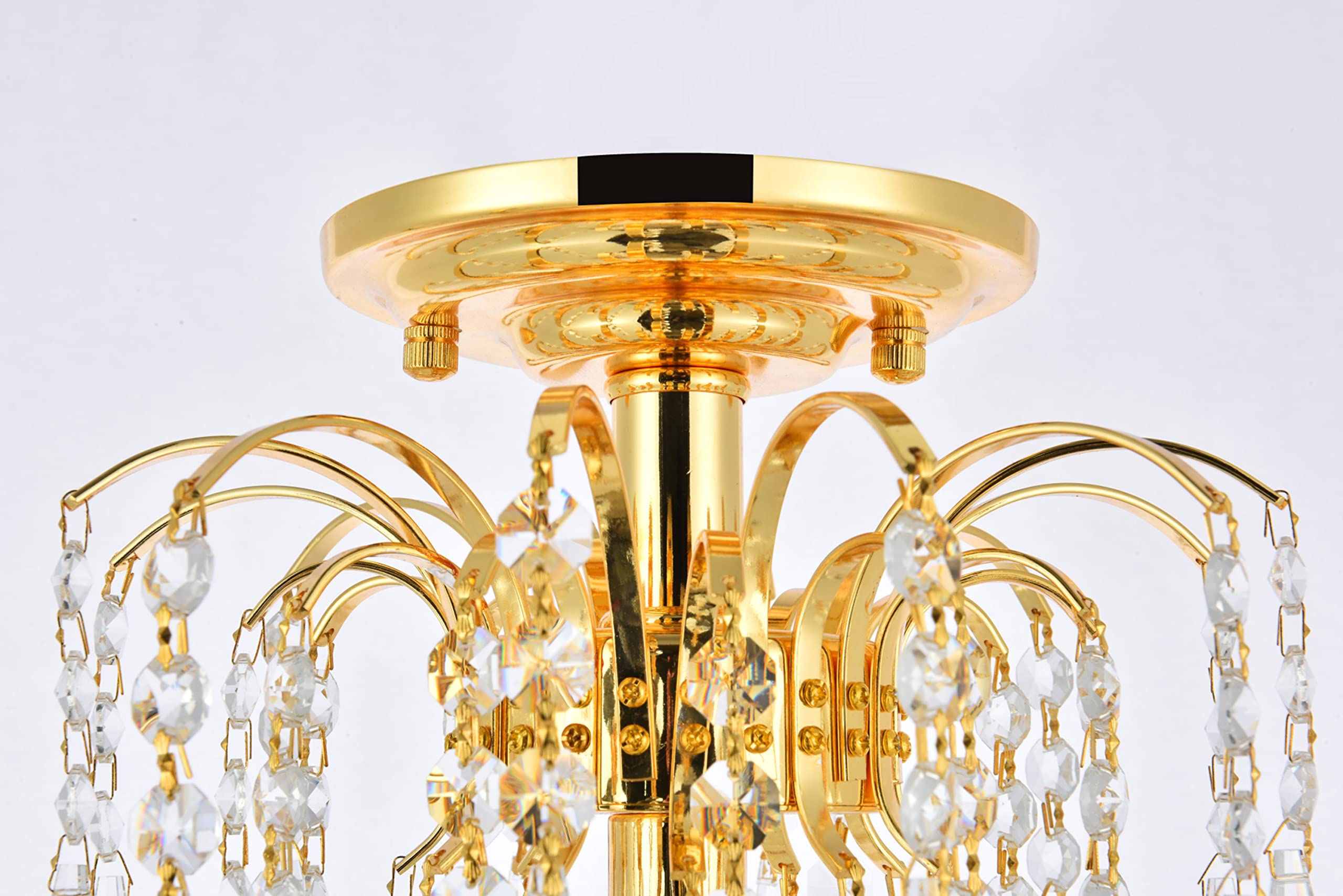 Falls - One Light Flush Mount-Chrome Finish-Royal Cut Crystal Type