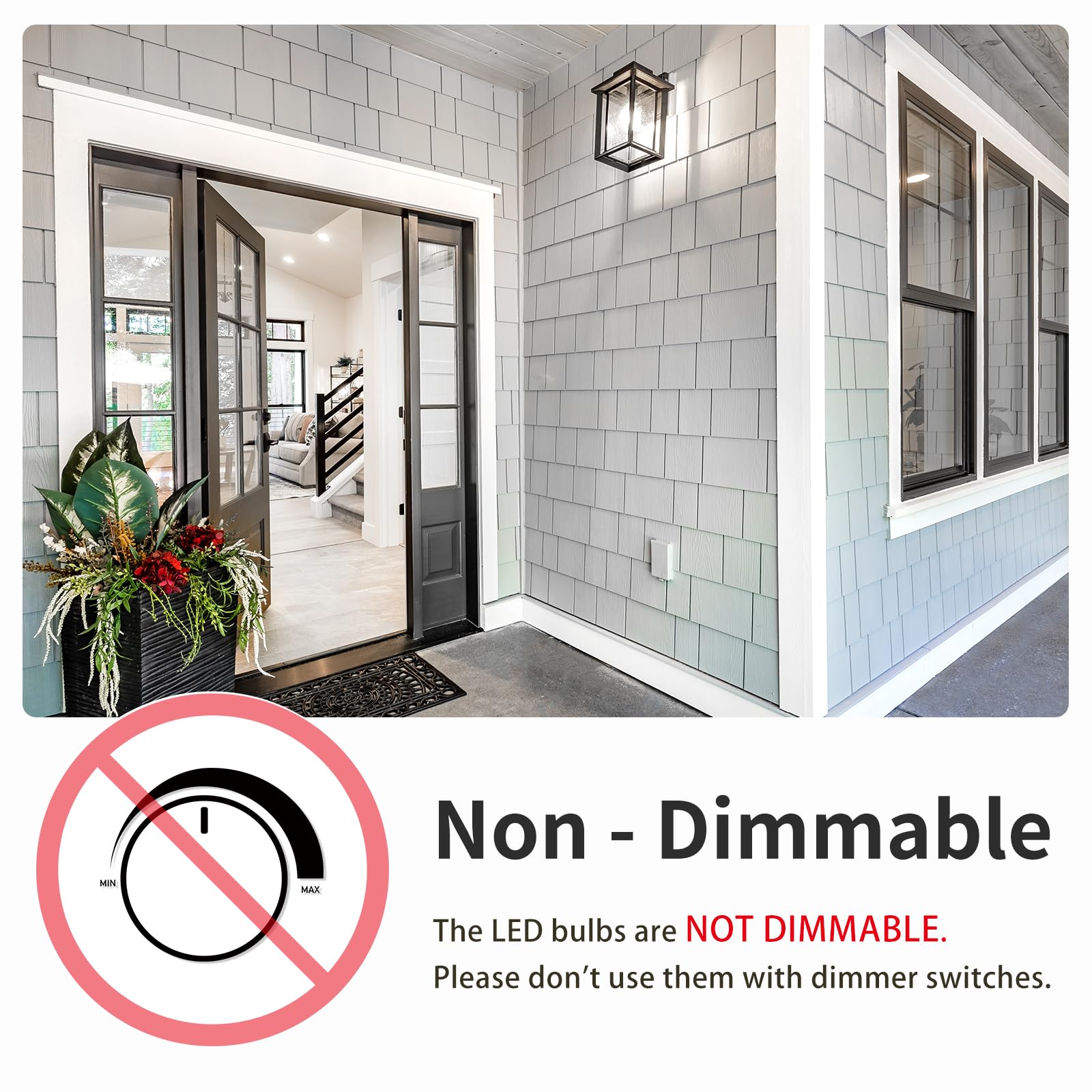 Evelor Gu24 Led Light Bulb,60 Watt Equivalent Daylight White 5000K,Non-Dimmable,Efficient 9W,800 Lumens 2 Prong Light Bulbs,1500