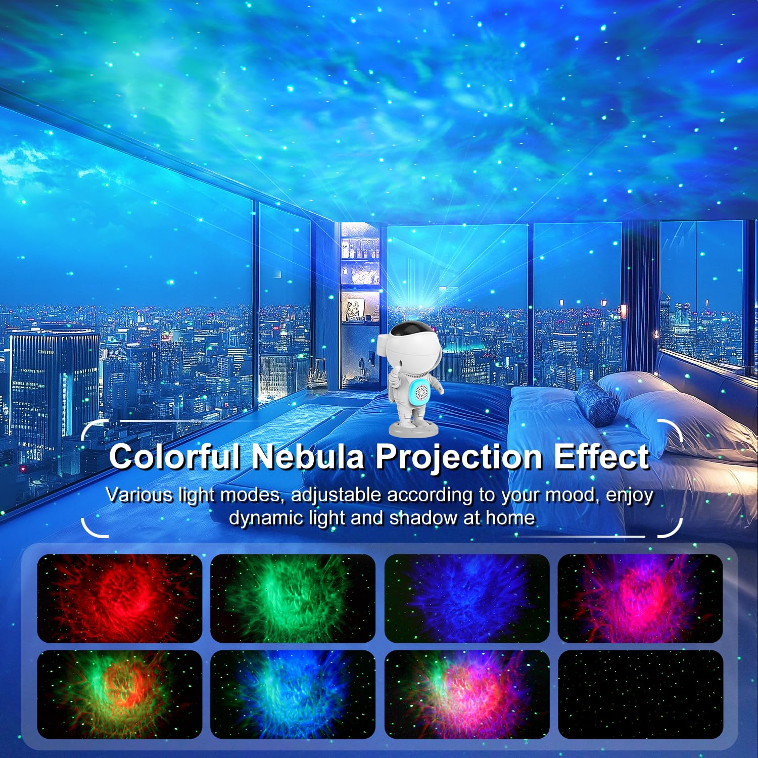Galaxy Projector, Star Projector For Bedroom, Night Lights For Kids Room, White Noise, Bluetooth Speaker, Remote Control, Room Decor, Gifts For Girls, Boys, Adults, Christmas, Birthday