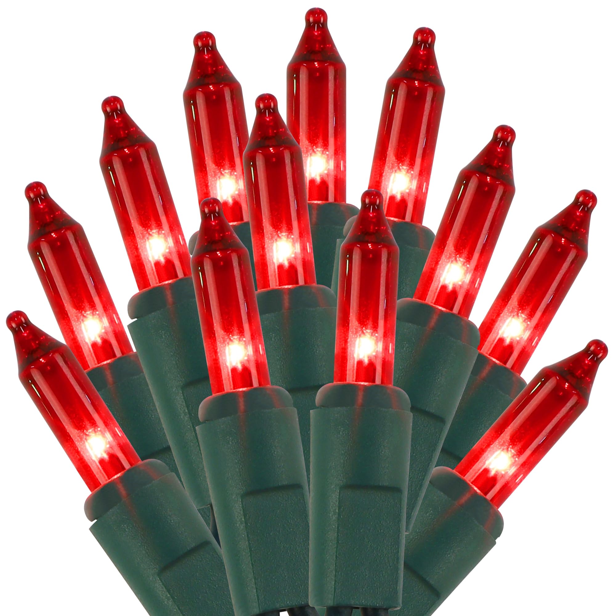 Watereem 3 Pack Red Christmas String Lights  100 Count Each  Incandescent Mini Christmas Lights  Connectable Xmas Tree Light For Indoor Outdoor Garland Birthday Holiday Wedding Festival Party