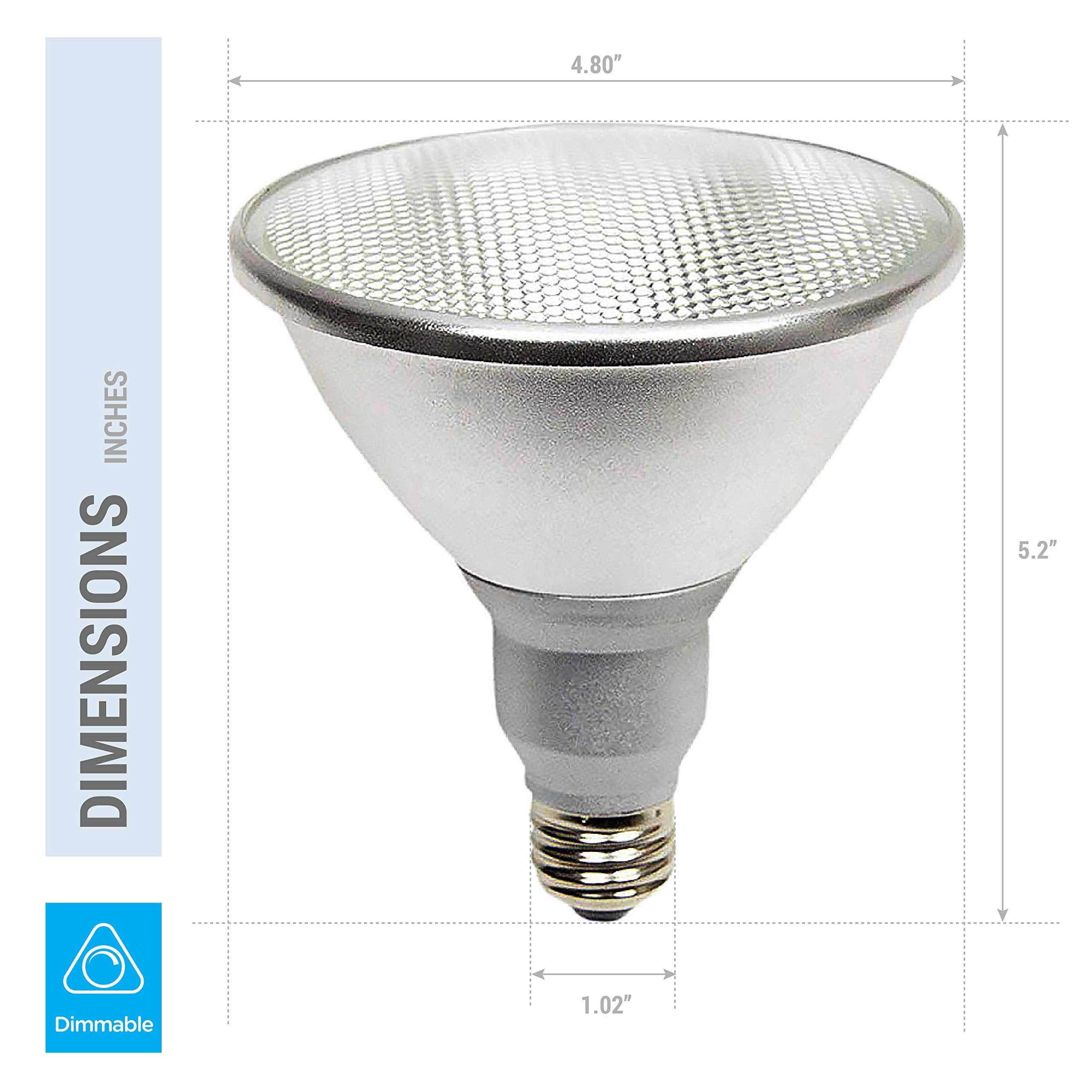 (Pack Of 2) K21471 Led Par38/Fl 120V - 18 Watt High Output (100W Replacement) Par38 Flood - 120 Volt - Led Light Bulbs Indoor &