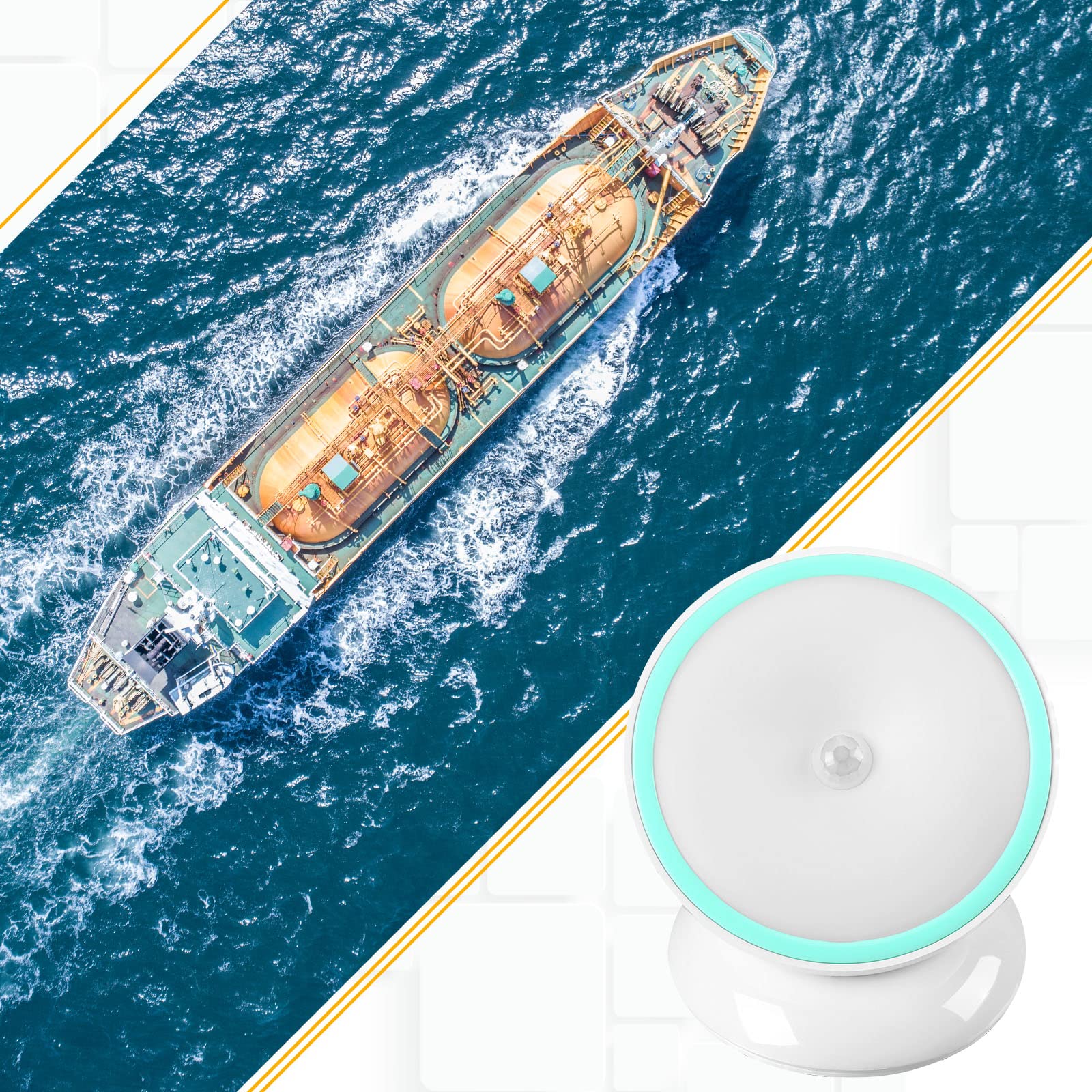 Kathfly 2 Pieces Motion Sensor Night Lights Led Cordless Puck Lights Small Wall Lights With Rotating Base For Cruise Cabin Hallway Bedroom Kitchen Closet Stairway, White Light (Charging)