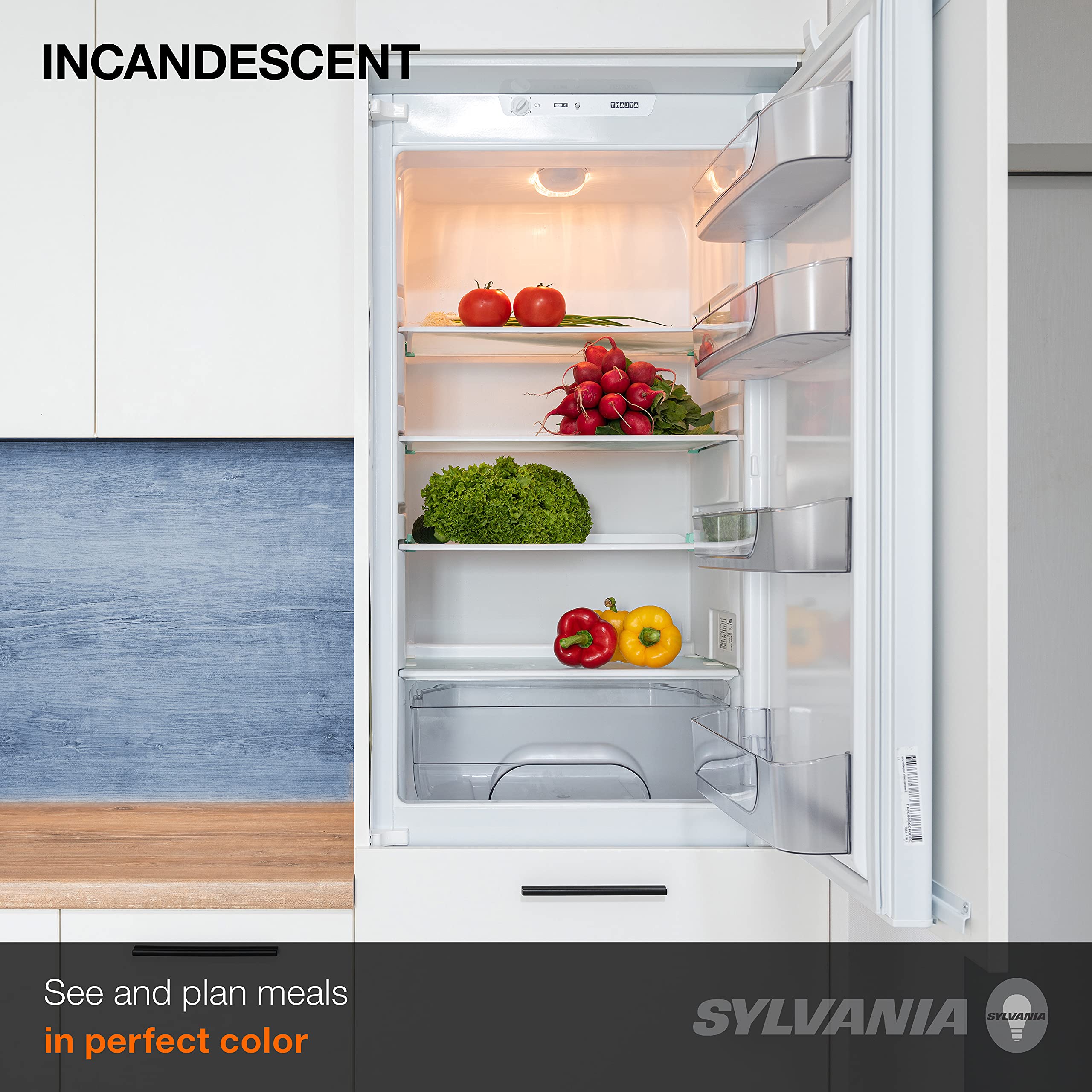 LEDVANCE SYLVANIA 15W Incandescent Appliance Light Bulb, Dimmable, Soft White, 2 Pack, Frosted, Model 10015