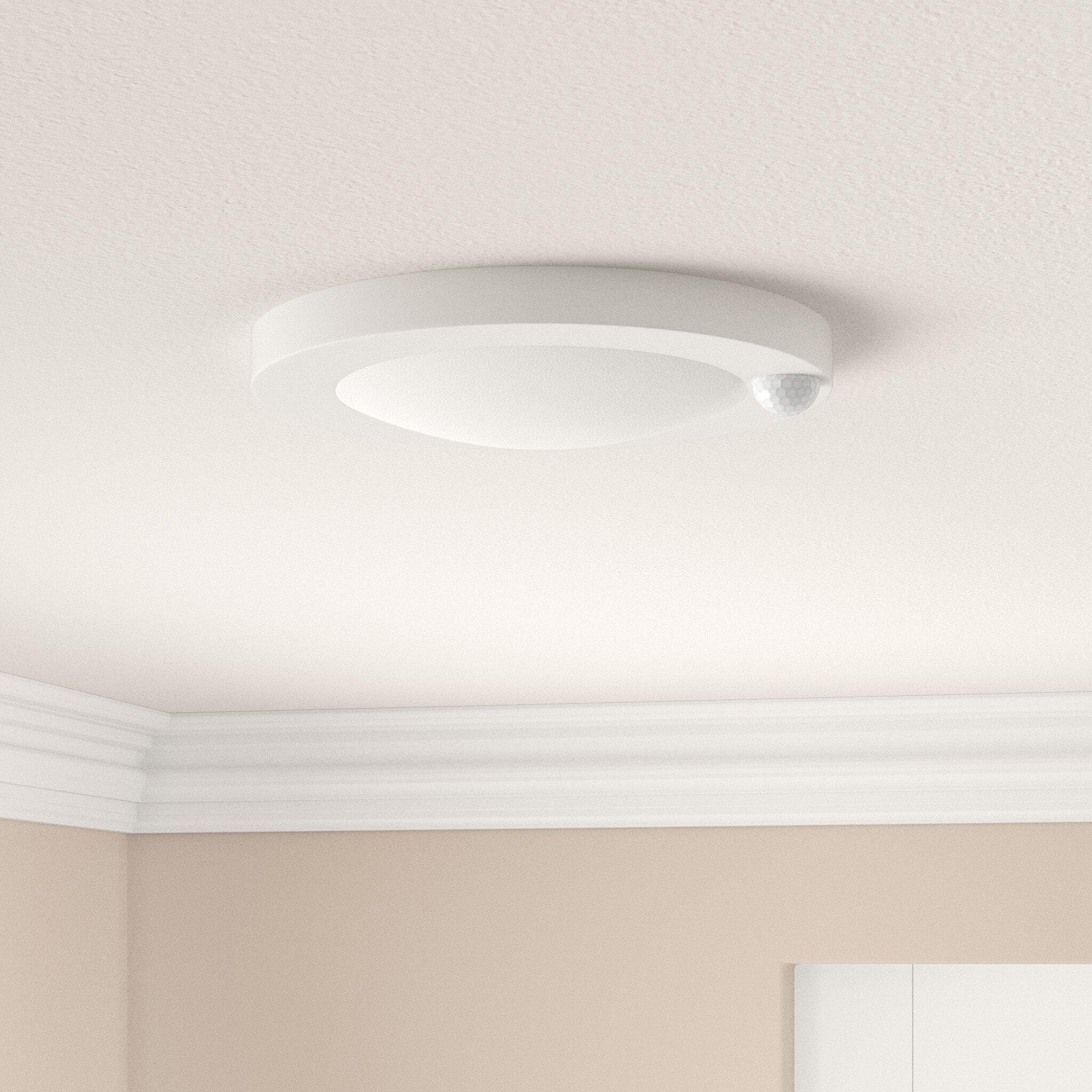 ZAGO 6" LED Closet Light with PIR Motion Sensor, 15W, 1100 Lumens, 3000K Warm White, ETL Certified, 2 Pack