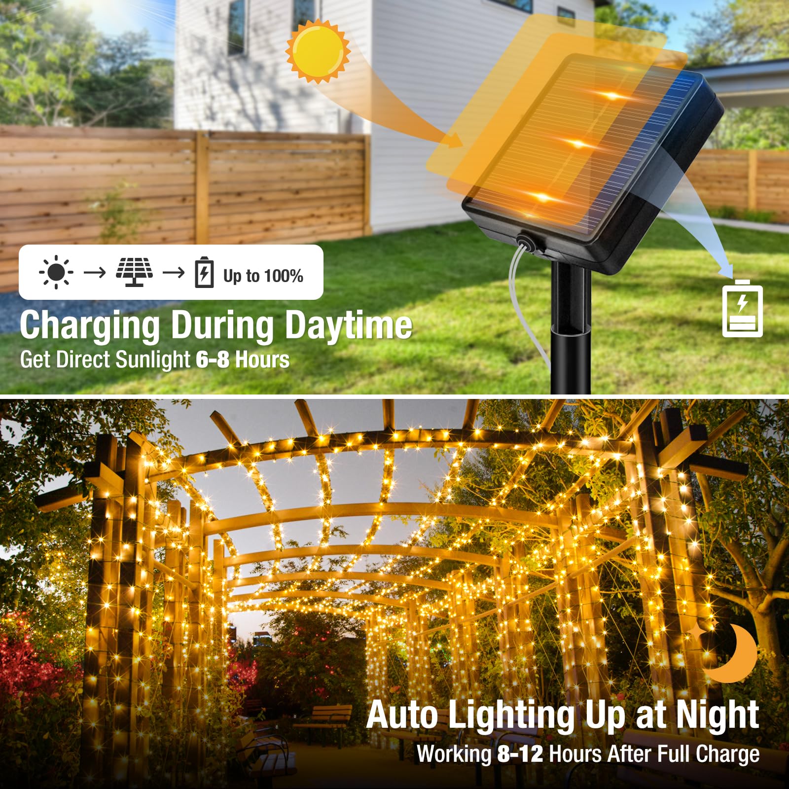 Btfarm 4 Pack Solar Christmas Lights Outdoor  157Ft 480Led Solar String Lights Outside Waterproof  8 Modes Twinkle Tree Light Solar Powered For Xmas Garden Patio Yard Party Wedding Decor  Warm White