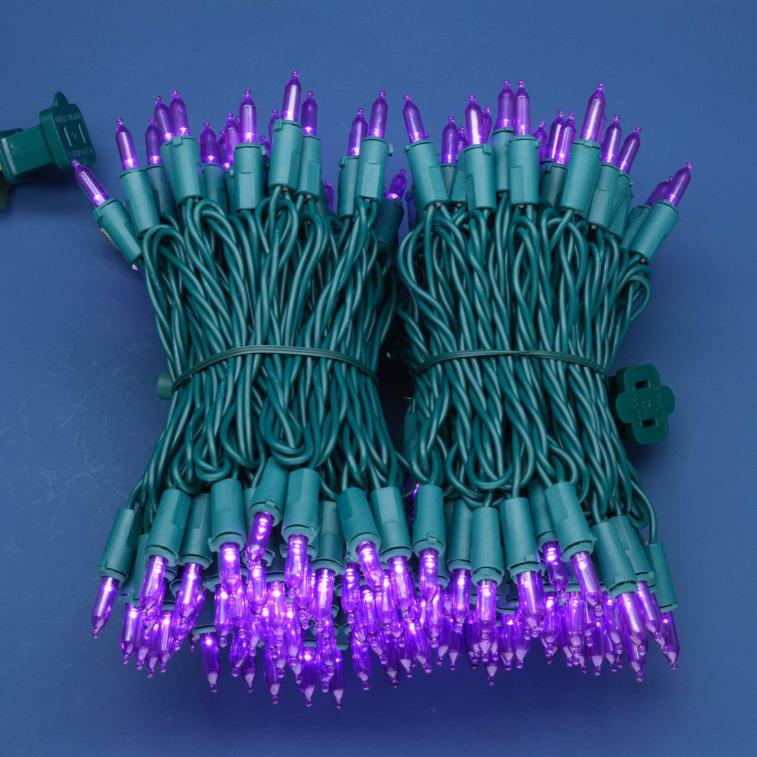 Sweet Shine 200 Count Purple Led Christmas Lights, 66 Ft Ul Certified Holiday String Lights