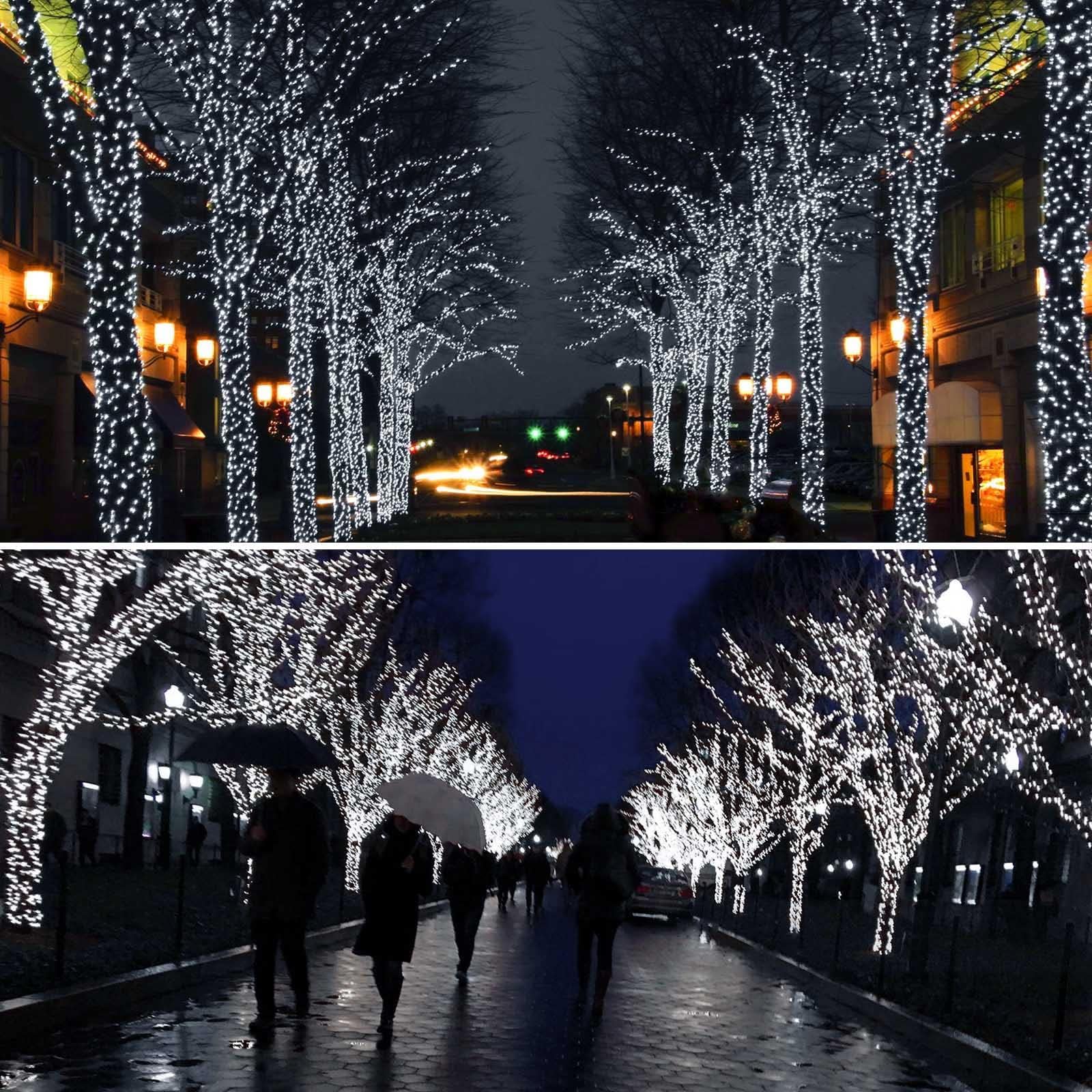 6 Pack Solar String Lights Outdoor, Extra-Long 600Led Fairy Lights Outdoor Waterproof, Solar Twinkle Light Copper Wire 8 Modes F