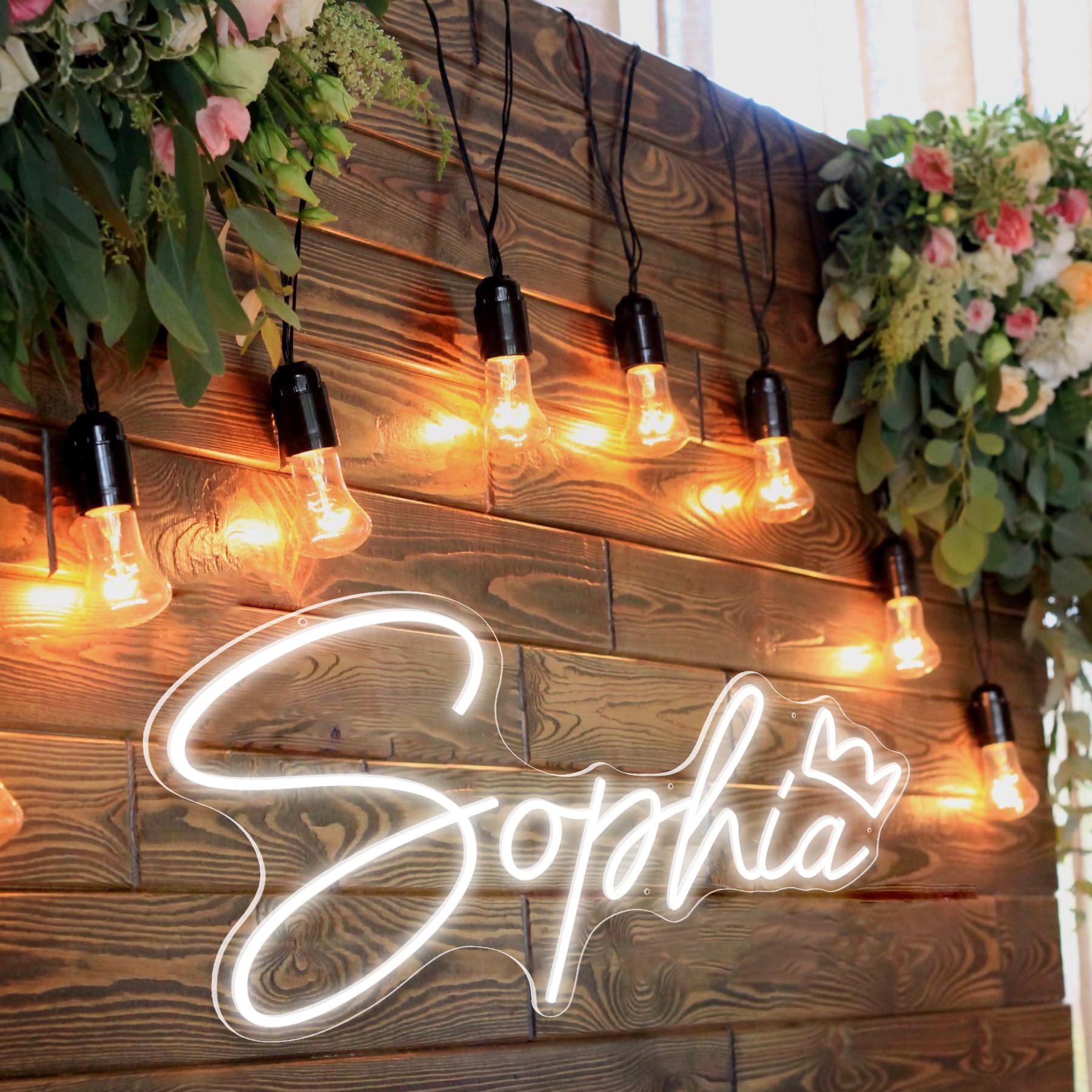 YGEQWK Neon Sign - Custom LED Name Light, 30inx7.2in, Ice Blue, Acrylic for Bedroom, Wedding, Birthday, Personalized Decor