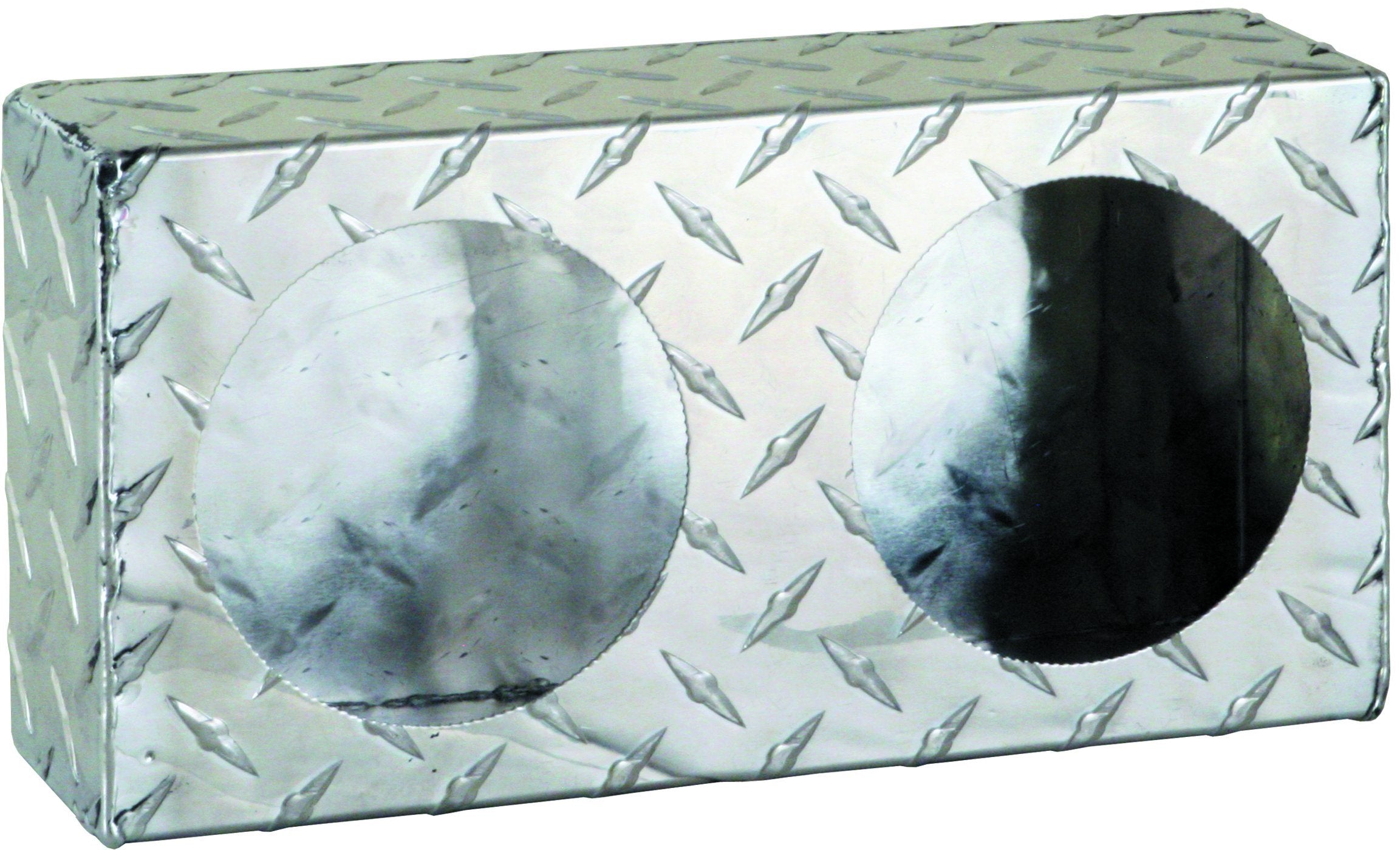 Buyers Products LB6123ALDT Dual Round Light Box, Diamond Tread Aluminum