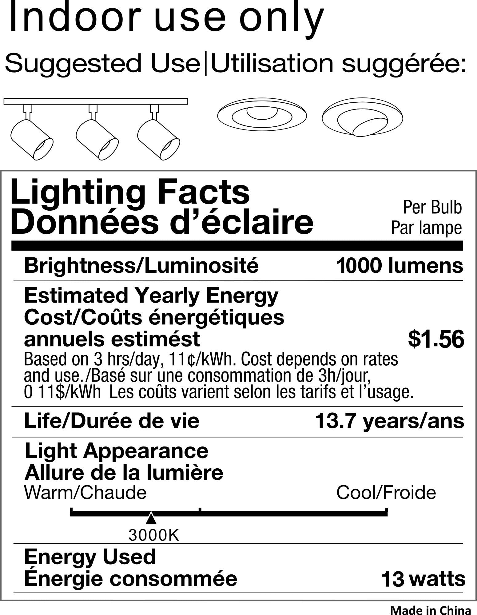 LED 75R111GU10/FL R111 PAR36 Reflector Indoor Flood Light GU10 two prong twist Base 13W replacement 75 Watt Halogen Bulb for tra