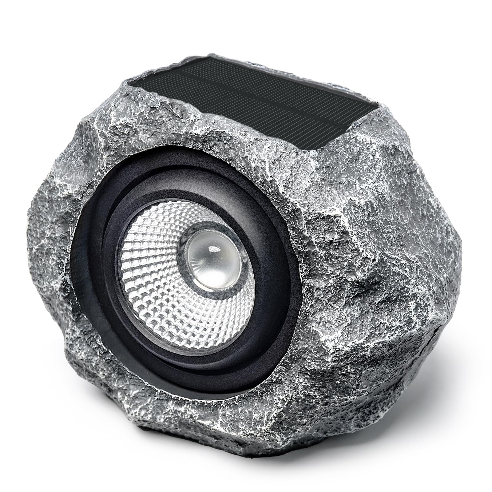 Solar Rock Lights Outdoor, Angle Adjustable Solar Lights Outdoor Waterproof, LED Solar Garden Lights, Auto On/Off Landscape Ligh