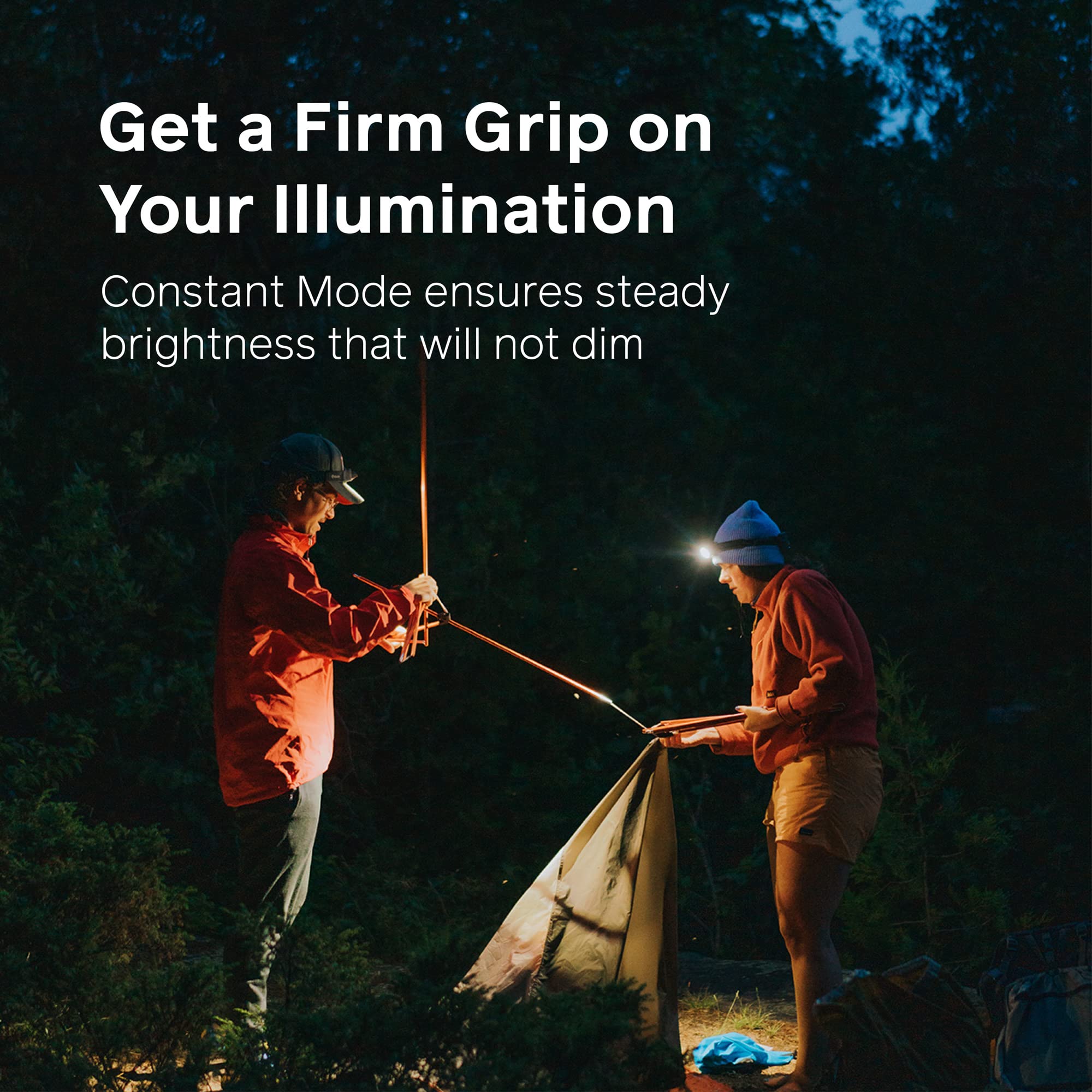 BioLite HeadLamp 800 Pro - 800 Lumens, Ultra-Lightweight, USB Rechargeable, Midnight Grey