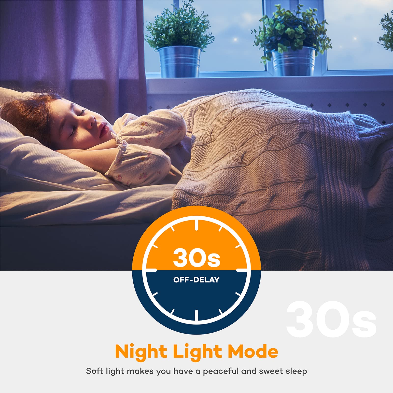 BLNAN Dimmable LED Flush Mount Ceiling Light, 12Inch, 24W, Adjustable 3000K-6500K, White, Model ALUS-LDEU-020