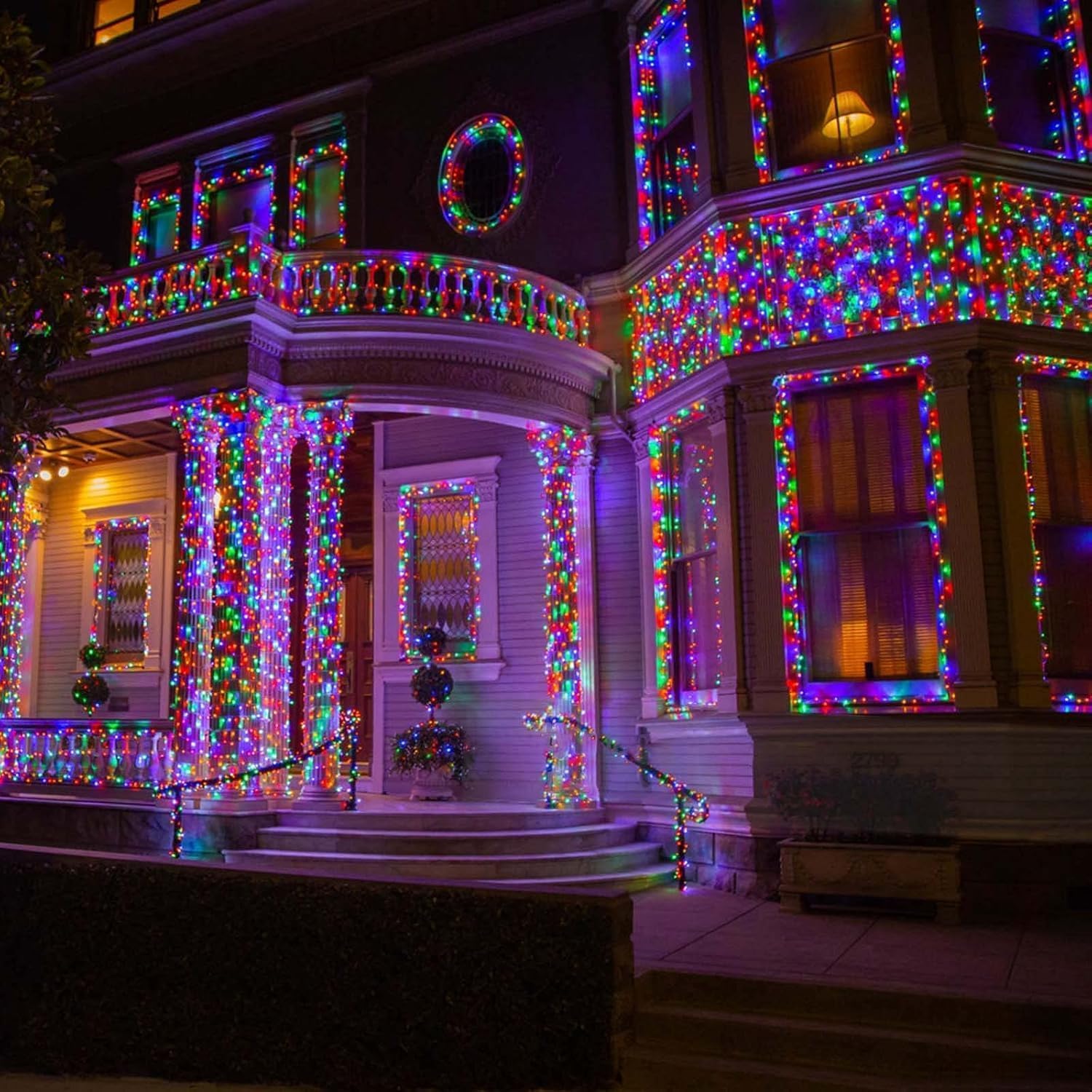 Albelt 4 Pack Solar Christmas Lights, 170 FT, 480 LED, Waterproof, 8 Modes, Multicolor, Model SSLGW