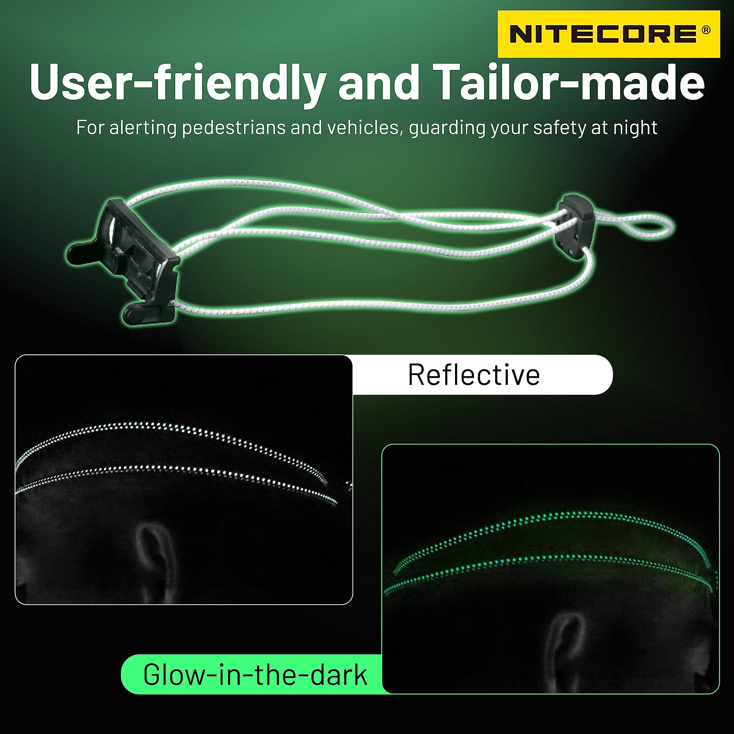 Nitecore Nu21 360 Lumen Ultra Lightweight Outdoor Headlamp Dual Beam Usb-C Rechargeable Headlight Tag (Black)