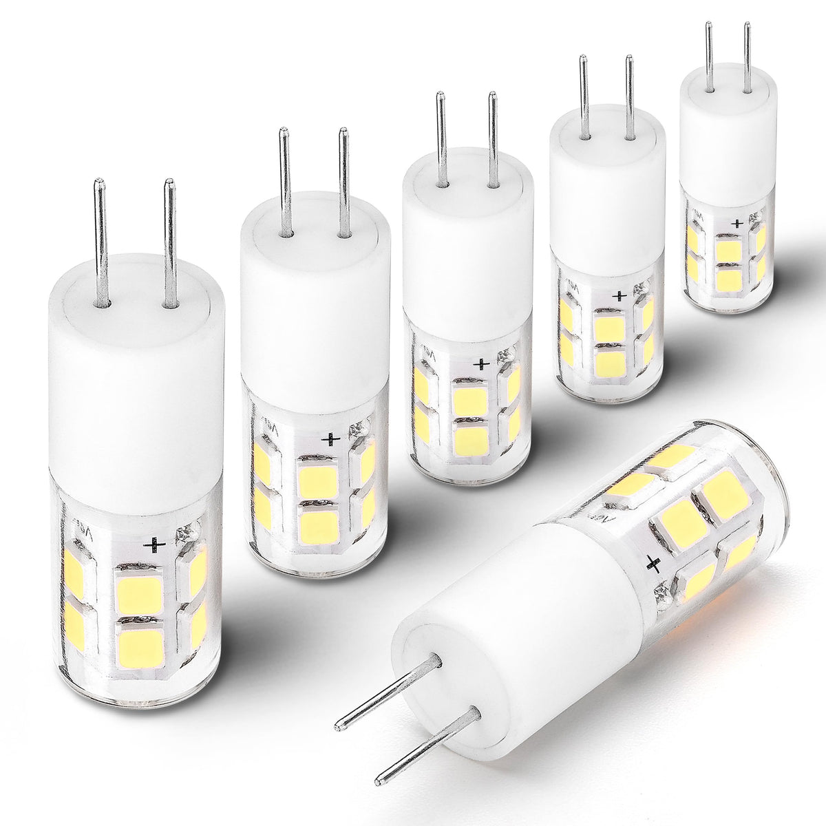 G4 RV Interior LED Bulb 3W Replace 10W/20W/30W, 6000K White T3 JC Bi-Pin Base Ceiling Recessed Puck Camper Light Bulb,12V G4 Bul