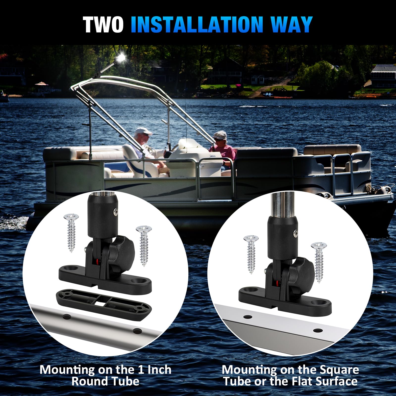 SETYPARY 9 Inch Stern Light, LED Waterproof Navigation Light, IP67, 3 NM Visibility, Marine Grade Material, Model SPBSL001