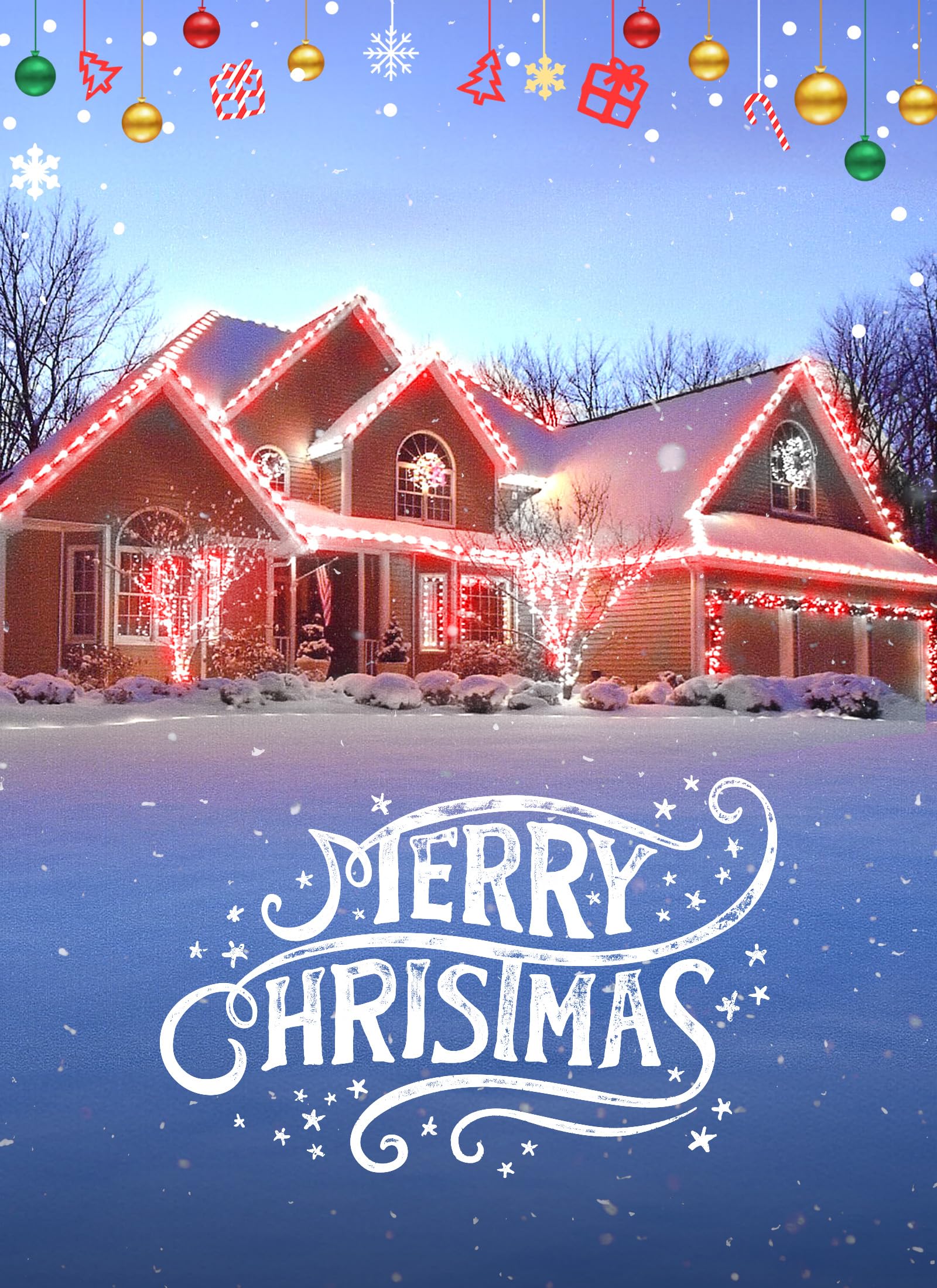 Minetom C9 Christmas String Lights, 100 Ft, 100 Red LED Bulbs, Connectable, UL Certified for Indoor/Outdoor Use