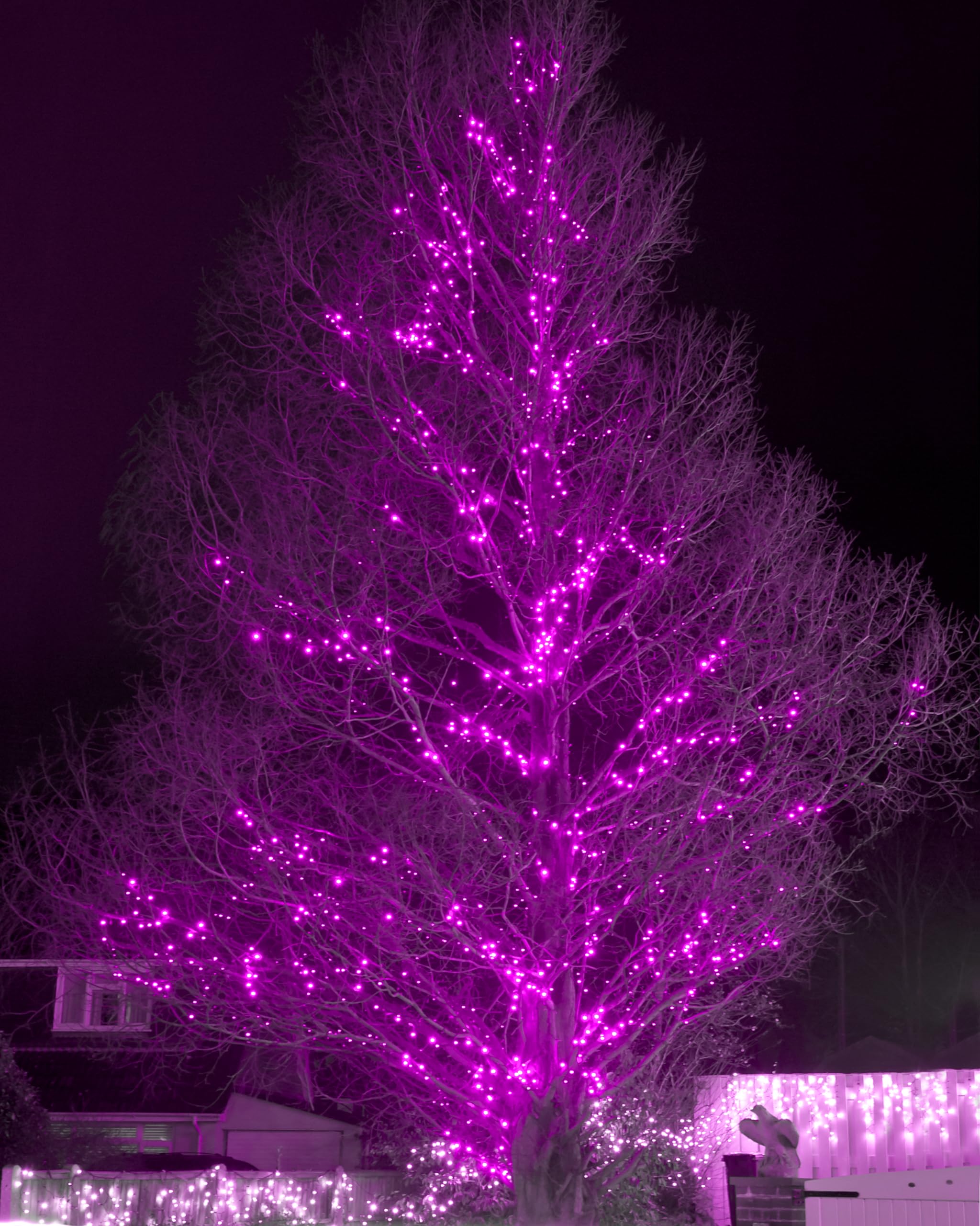 2 Pack Solar String Lights Outdoor, 200 Led Extra-Long 72Ft Solar Powered Lights With 8 Lighting Modes, Waterproof Outdoor Light