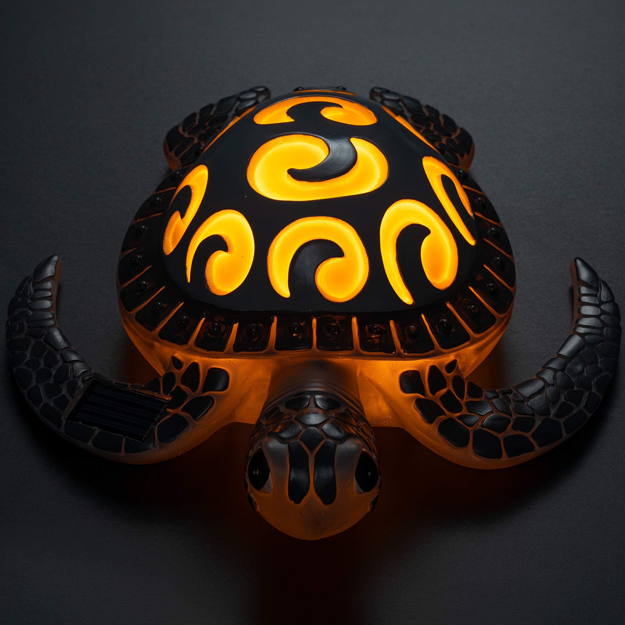VP Home Solar Powered Garden Light, Tribal Sea Turtle Design, LED Glowing Shell, Model SL842