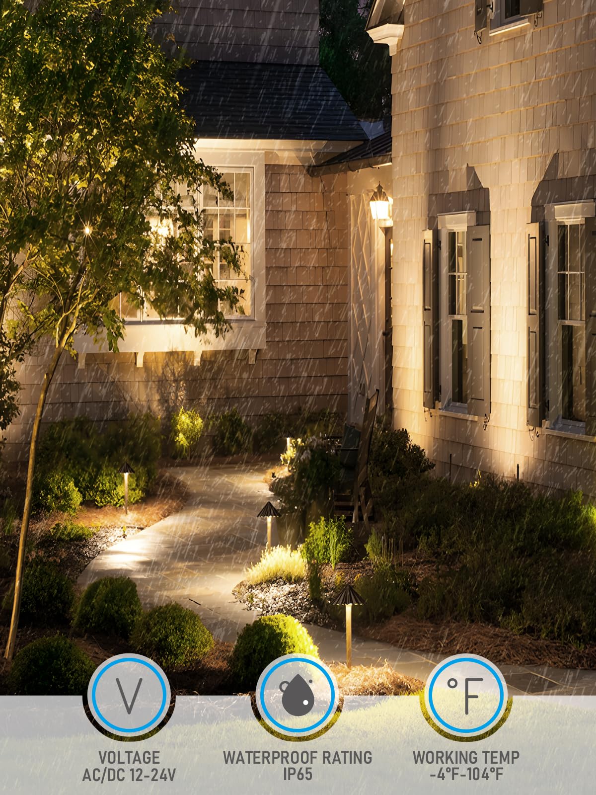 LEONLITE LED Landscape Path Lights, 3CCT, 6 Inch, Aluminum, Oil Rubbed Bronze, Model A-52715, Pack of 6, IP65, Low Voltage