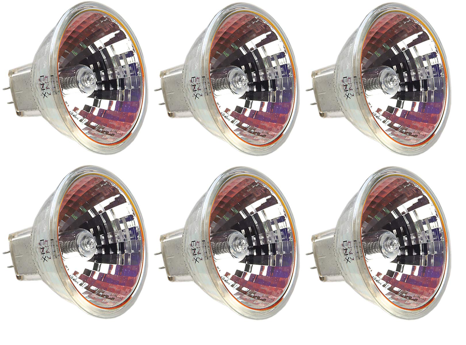Eiko Enx Dichroic Reflector Light Bulb (Pack Of 6)  82V  360 Watts  4.39 Amps  Gy5.3 Base  Mr16 Bulb  Cc-8 Filament  1.75 Mol  2 Mod  75 Rated Life