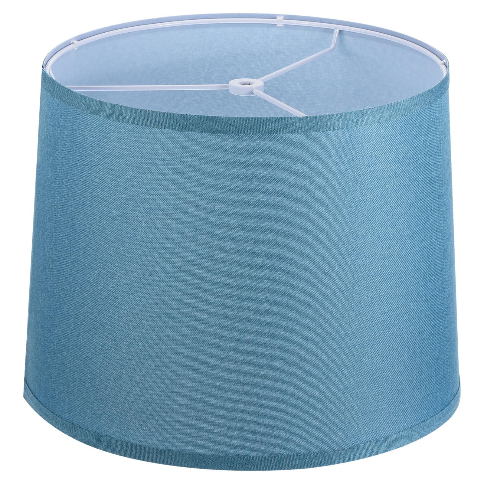 PATIKIL Drum Lamp Shade for Table/Floor Lamps, 11.4in Top x 12.6in Bottom x 9.8in High, Blue, Easy Assembly, Model pta