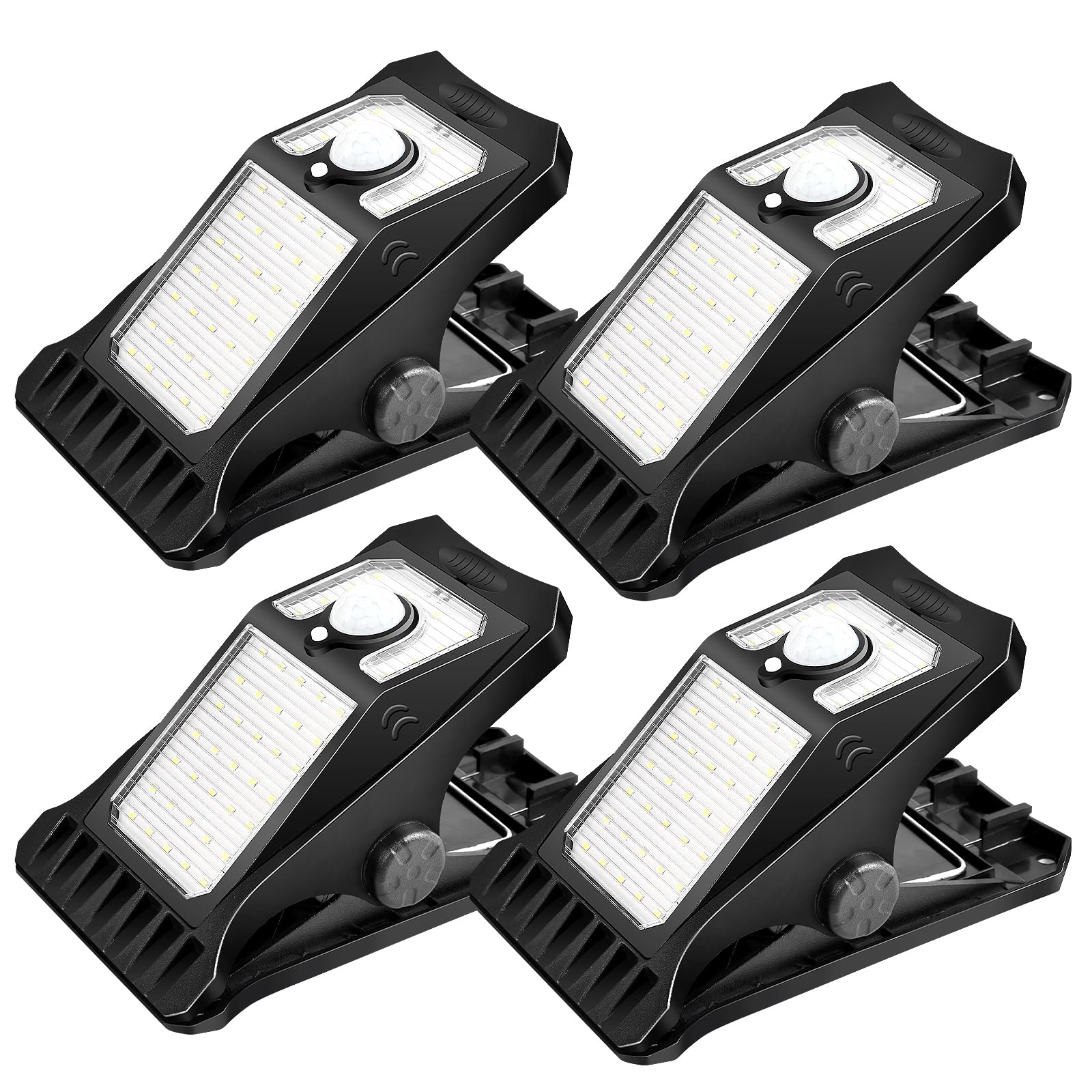 LIFENGSOLER Solar Motion Sensor Lights, 45 LED, Waterproof Outdoor Security Lights, Black, Model MDC010