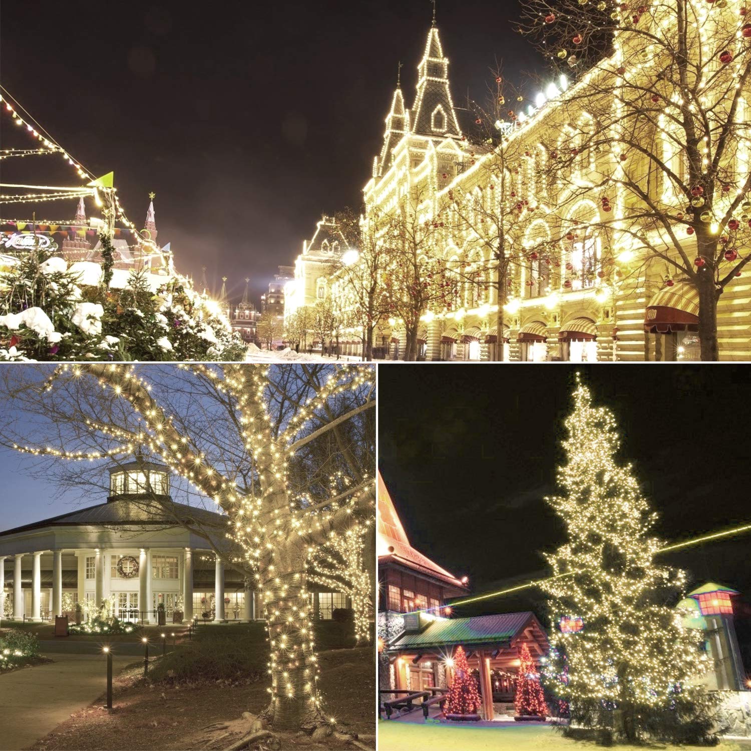 Aiddomm Christmas Lights Warm White 50 Counts  Christmas Lights Outdoor Warm White Commercial Grade Waterproof Ip65  25Ft 5Mm Outdoor Mini Led  Xmas For Tree