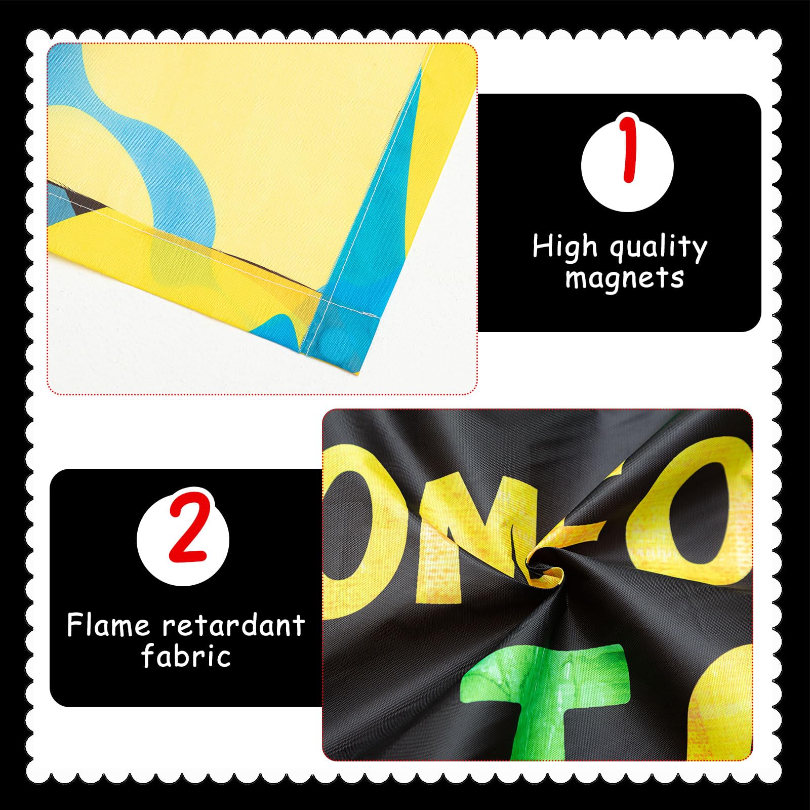 Roceei Pack Of 4 Fluorescent Light Covers For Ceiling Lights, 4 X 2 Ft, Magnetic Light Covers For Classroom Office Home School(I