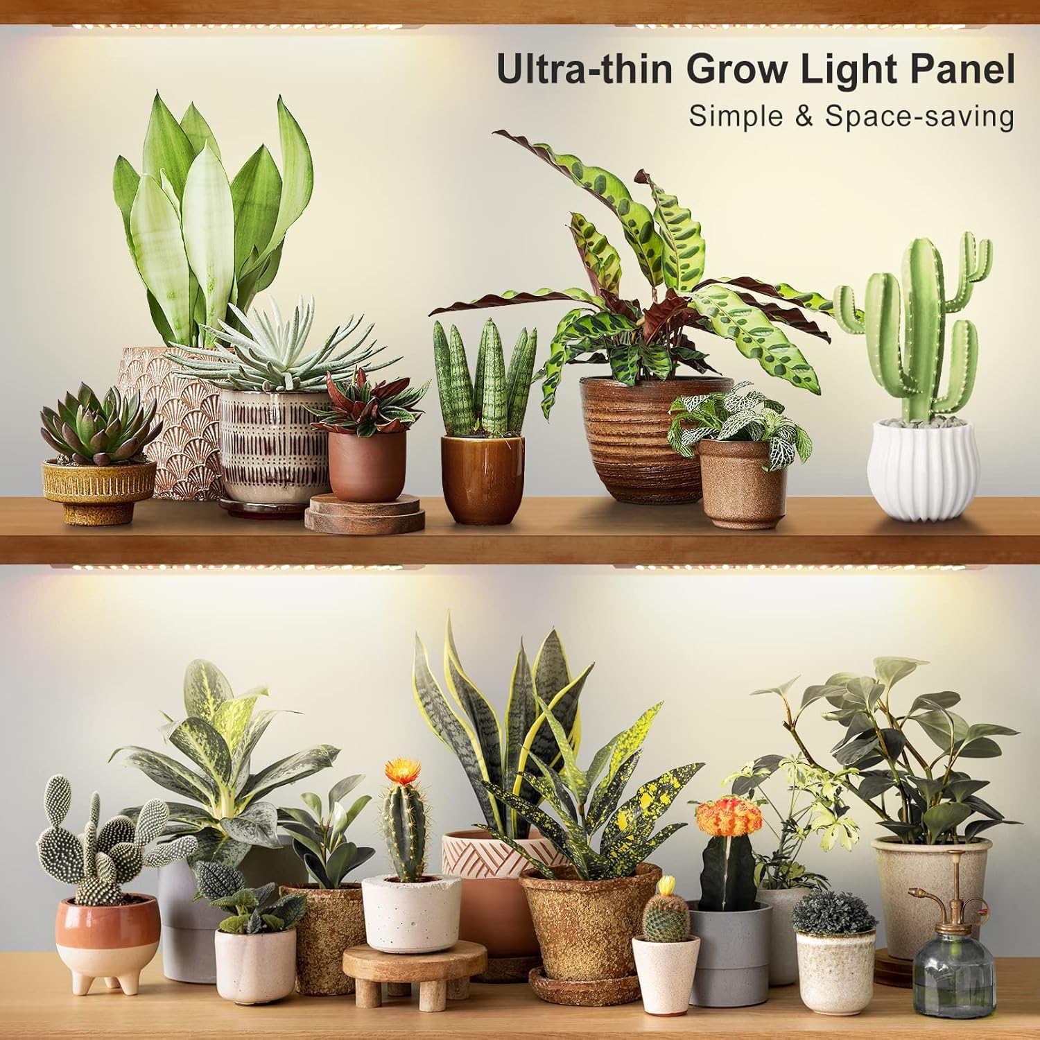 LBW Under Cabinet Grow Light Panels, 4-Pack, Aluminum, Full Spectrum, Dimmable, 540 LEDs, Model 250103