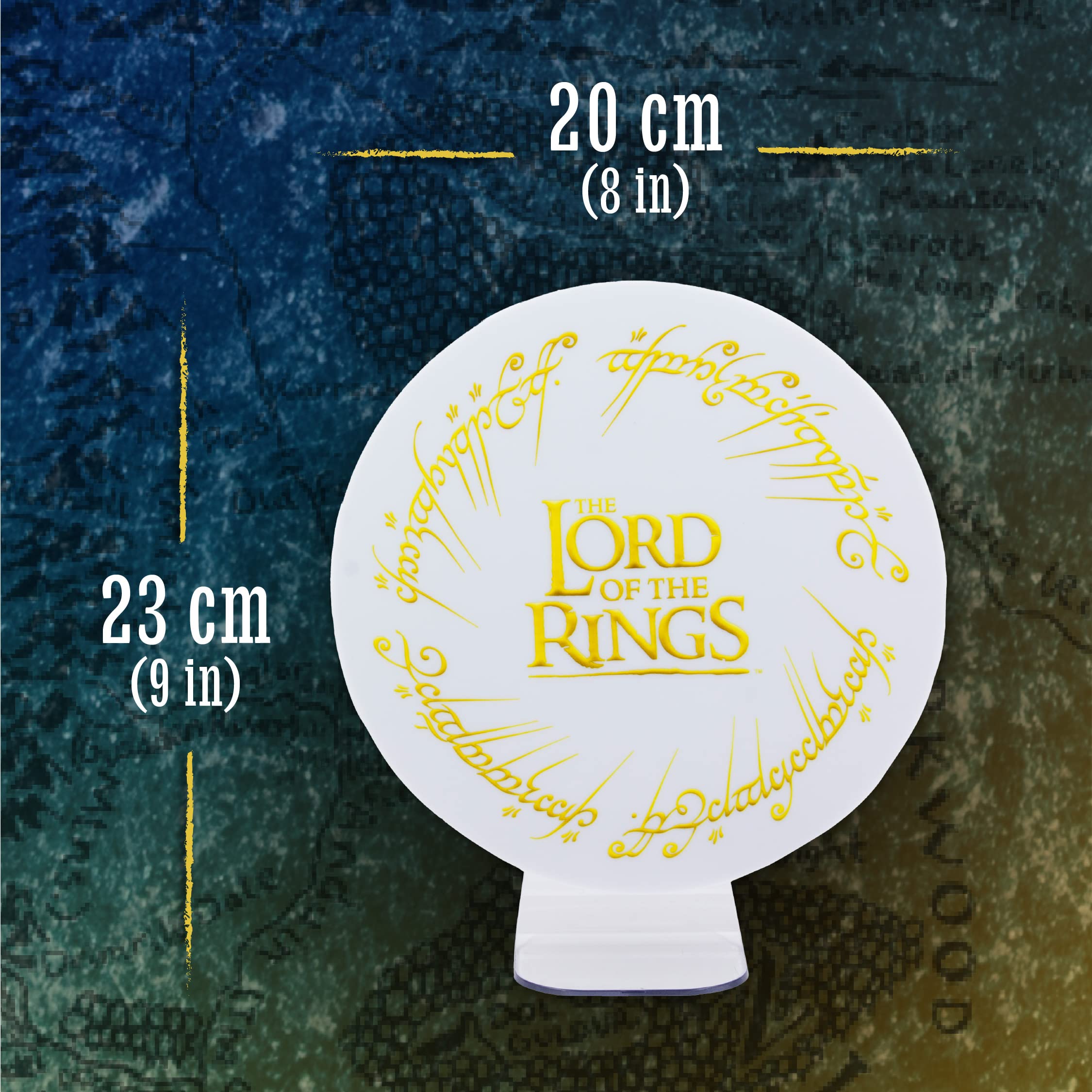 Paladone PP10461LR Lord of The Rings Logo Light, Officially Licensed, Room Decor, Multicolour