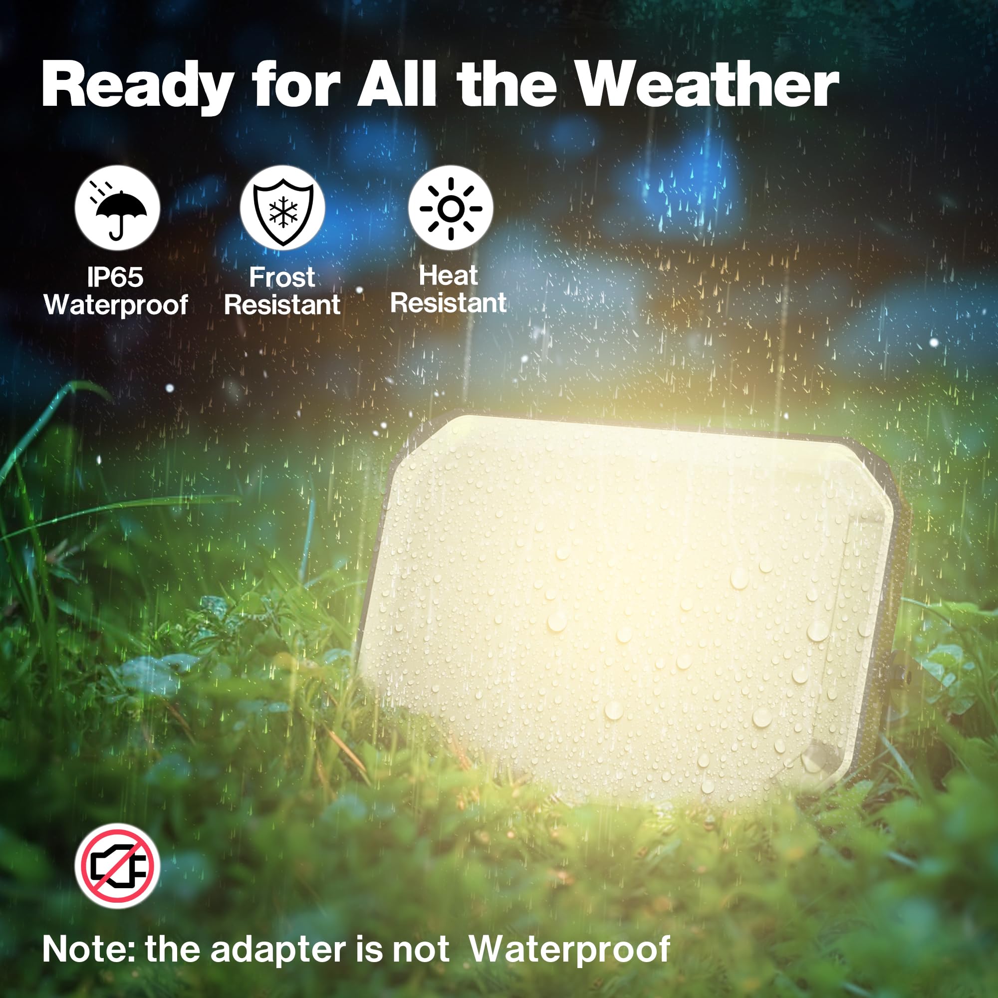 Nopoor Rgb Led Flood Light - Smart Outdoor Landscape Lights, Ip65, App Control, 2700-6500K