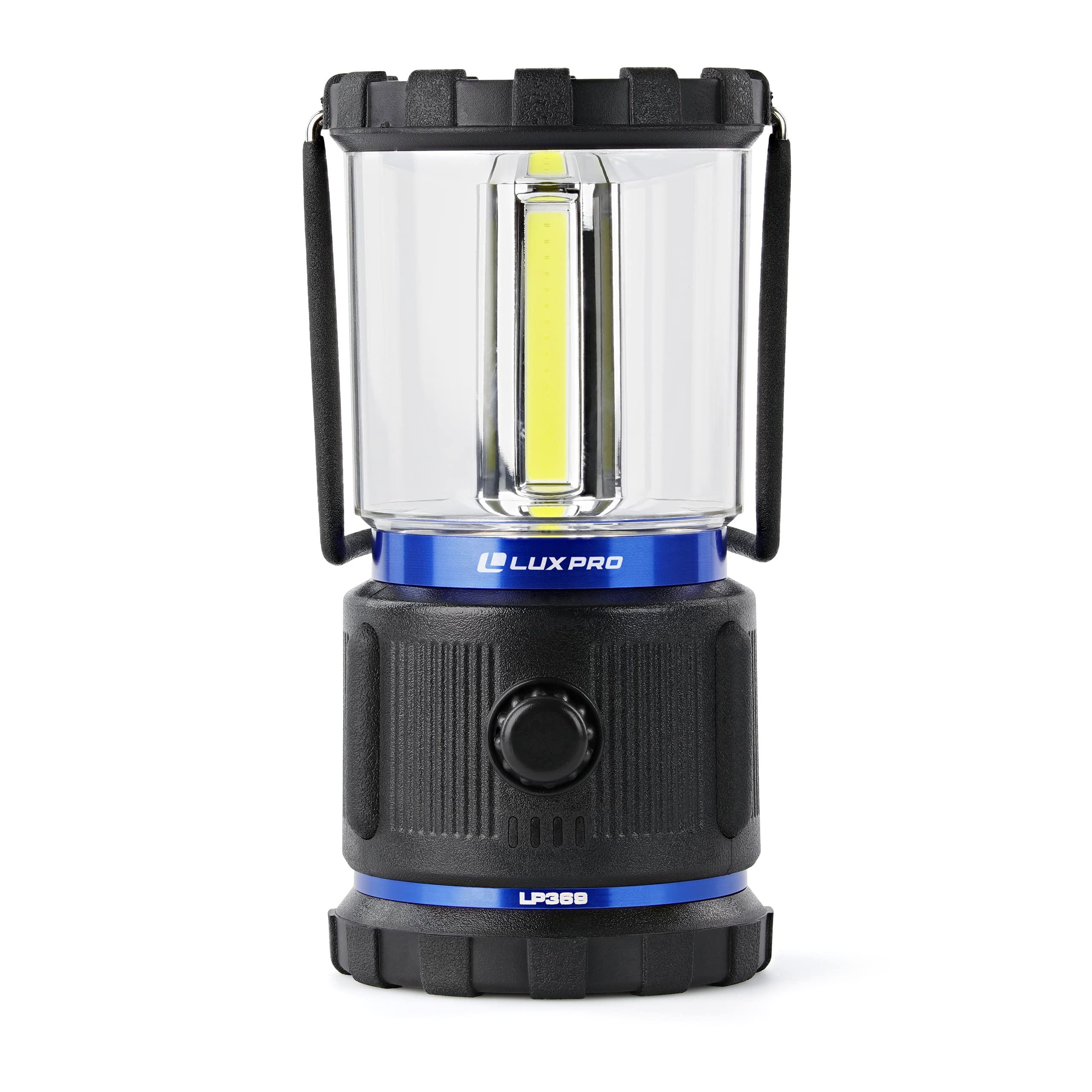 LUXPRO 3C Rugged 750 Lumen LED Lantern - Battery Powered for Up to 90 Hours of Use - Dimmable LED Light with IPX4 Water-Resistant Rating